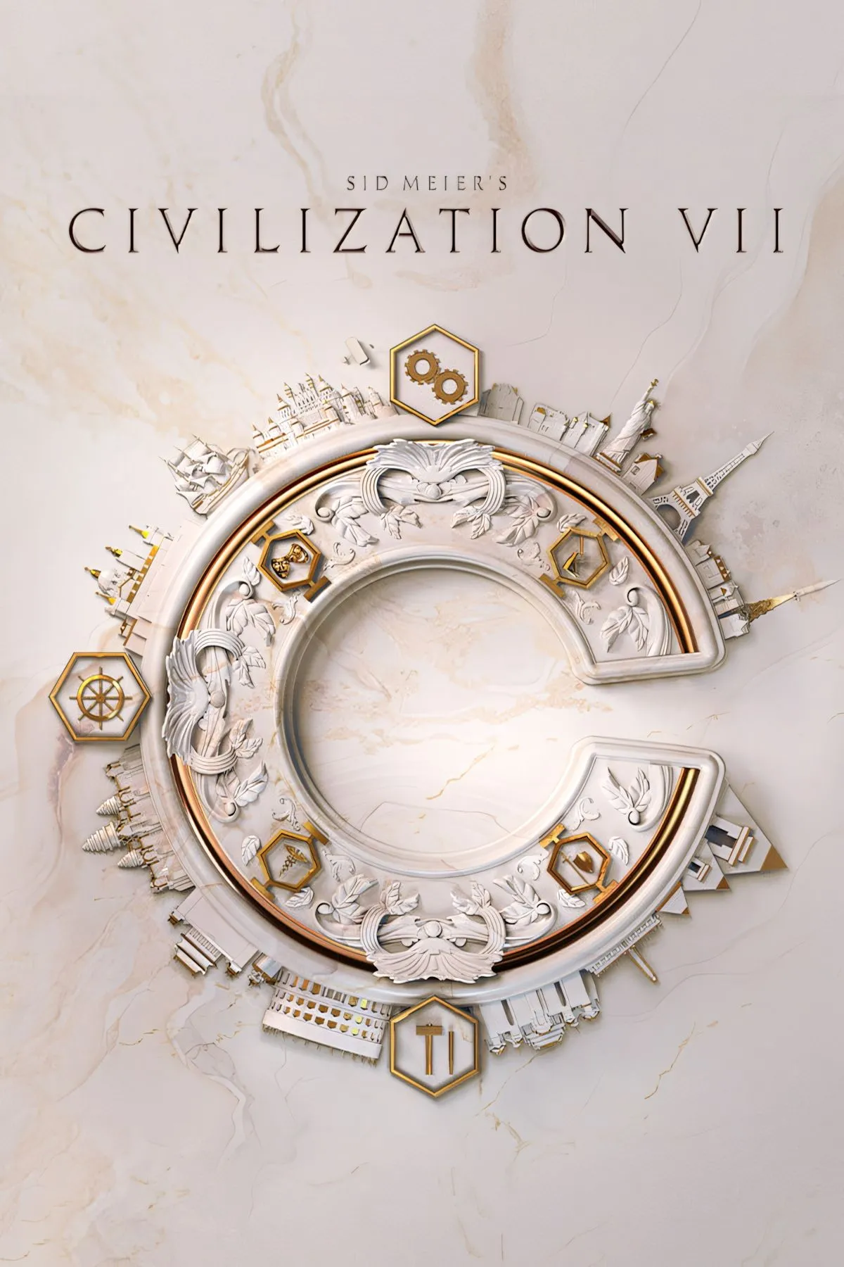 Ảnh bìa chính thức của game Civilization VII