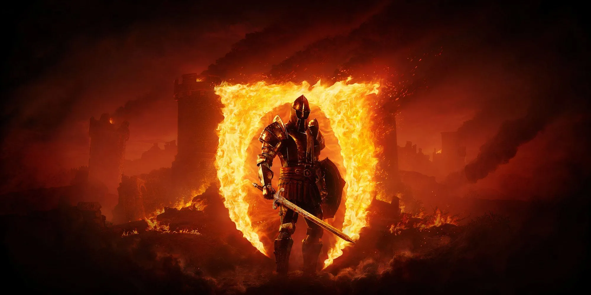 Ảnh bìa The Elder Scrolls IV Oblivion Remastered với nhân vật chính và cổng Oblivion phía sau
