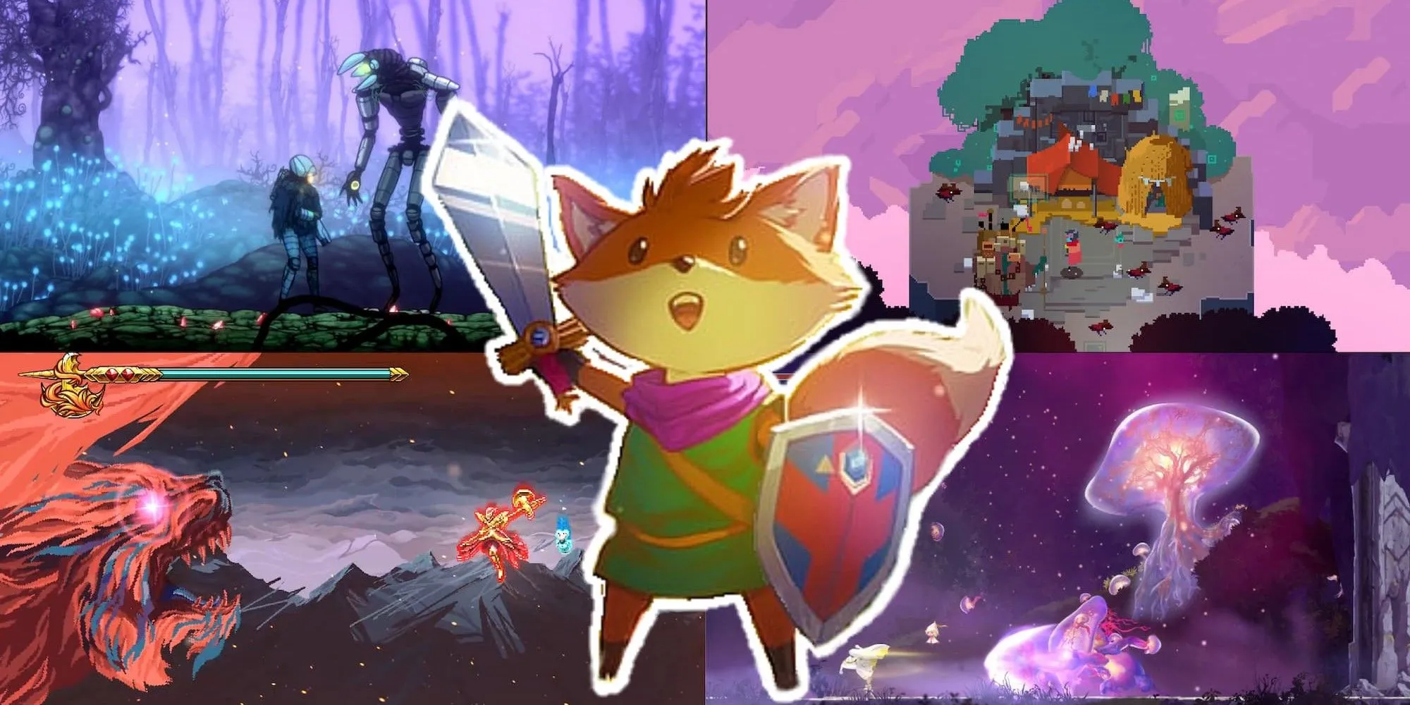 Ảnh minh họa các tựa game Souls-lite khác trên thị trường
