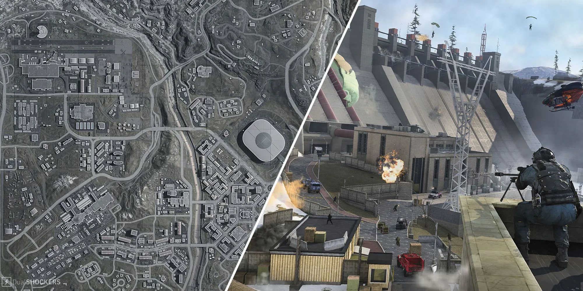 Bản đồ Verdansk trong Warzone Mobile và các địa điểm nhảy dù tối ưu