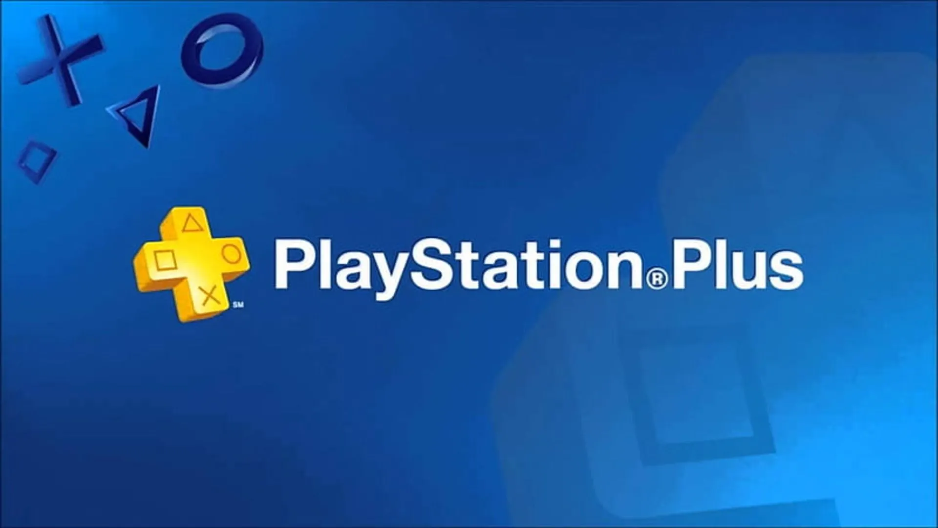 Biểu tượng dịch vụ PlayStation Plus và các nút bấm quen thuộc của tay cầm DualSense