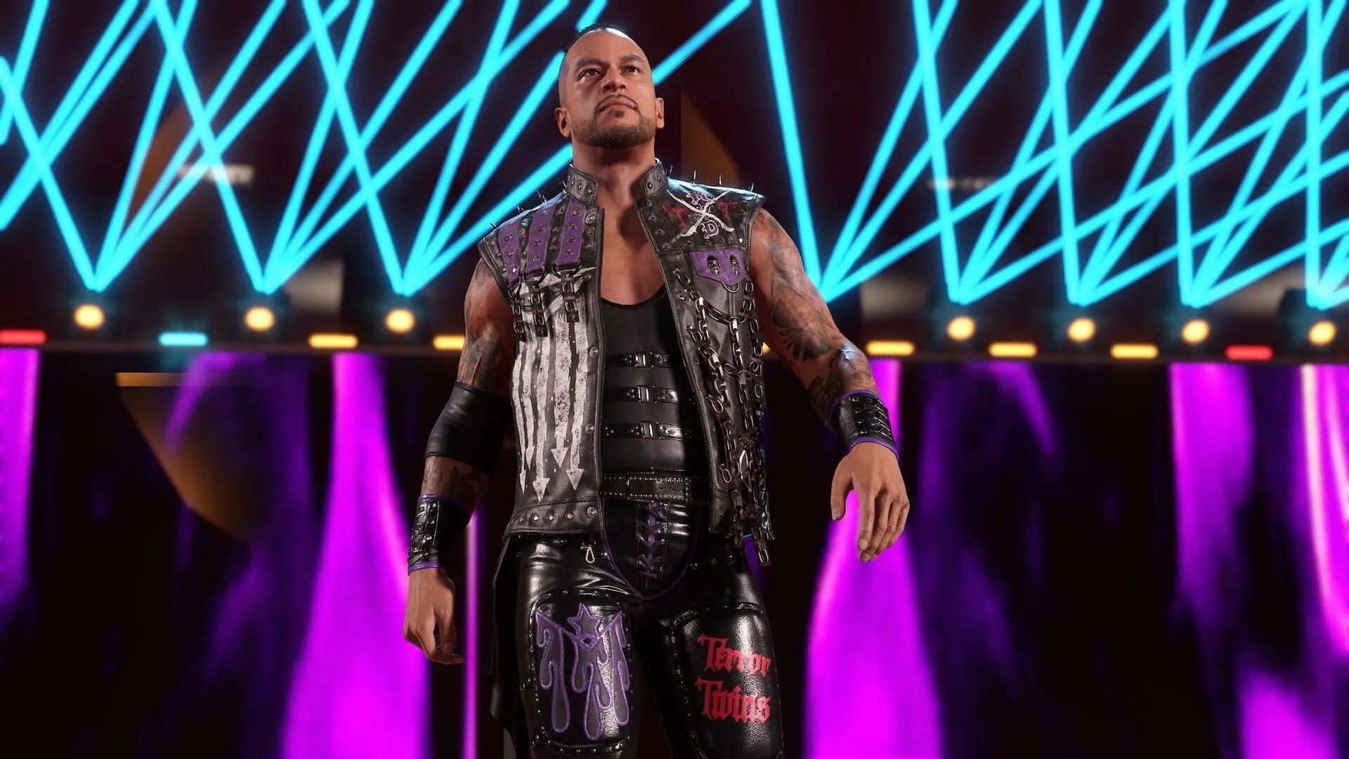 Cảnh trong trận đấu WWE 2K25
