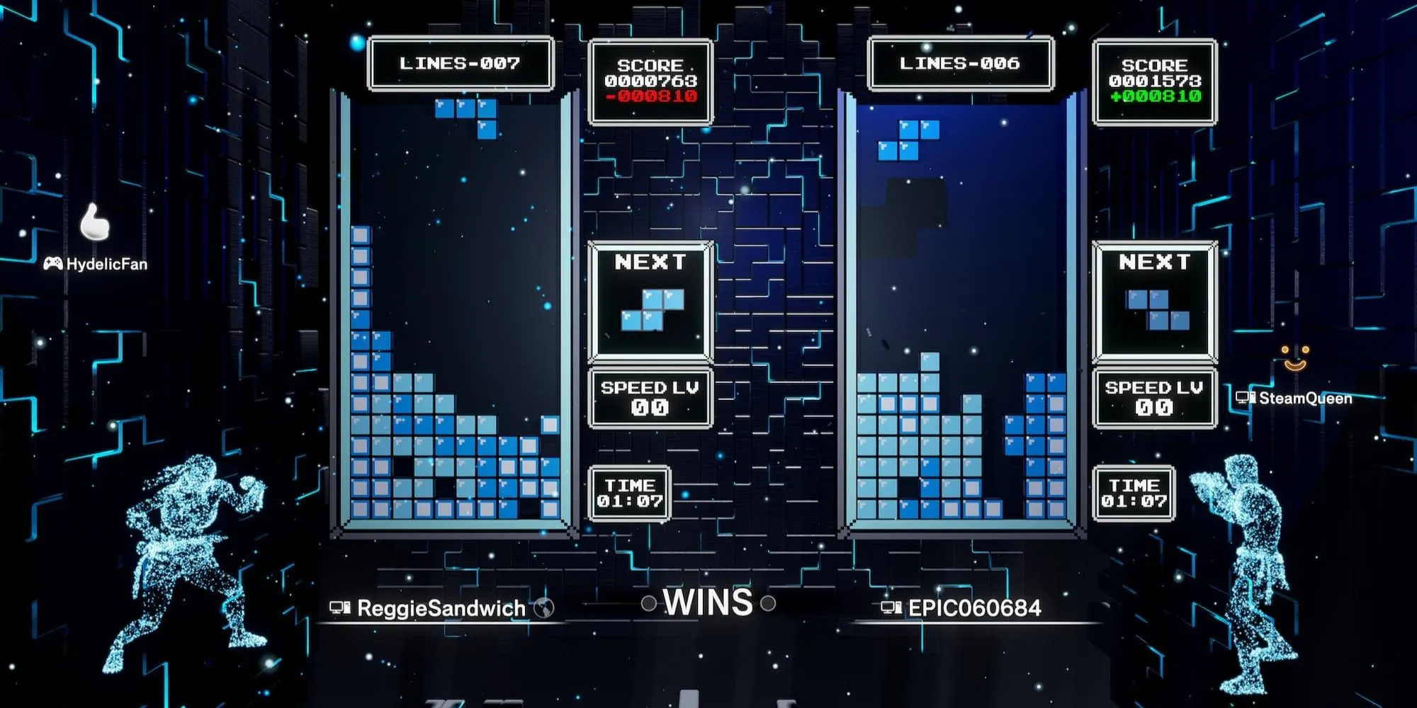 Chiến đấu nhiều người chơi trong Tetris Effect Connected