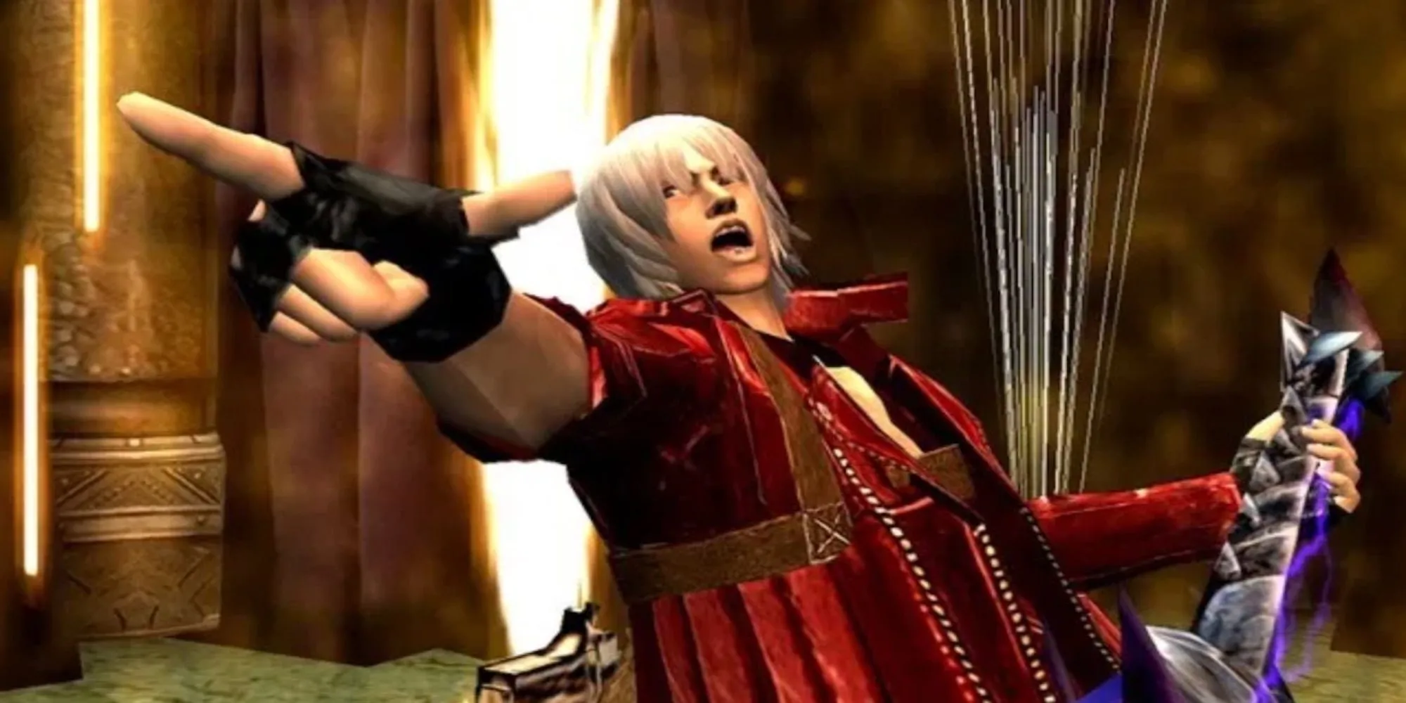 Dante trong Devil May Cry 3 thực hiện combo chiến đấu