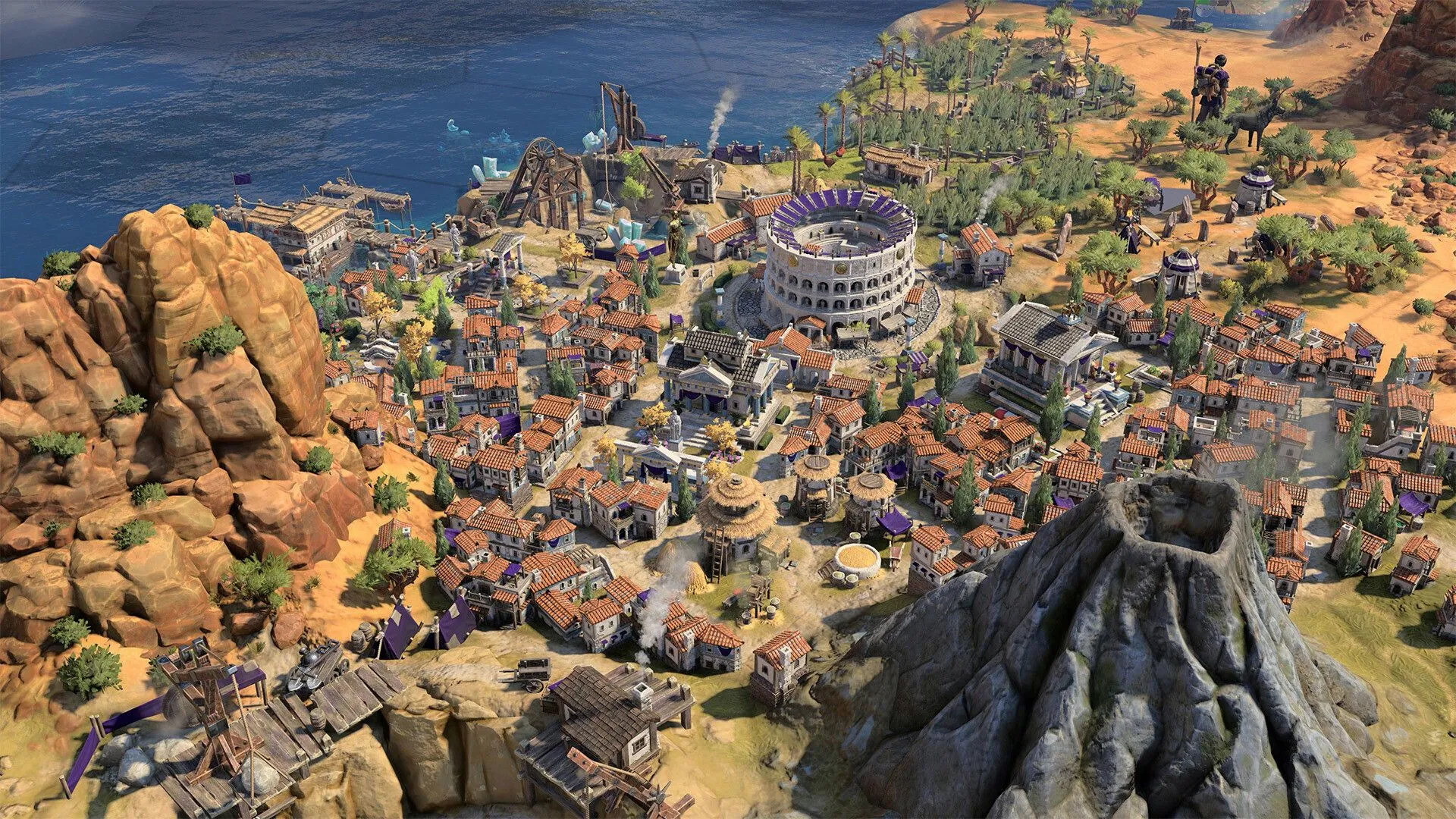 Giao diện người chơi và các đơn vị quân trong Civilization VII