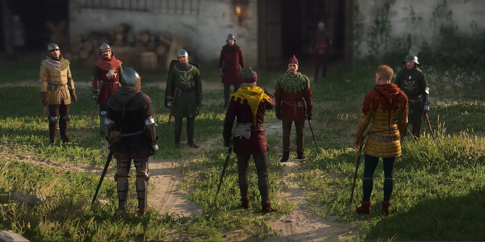 Hashek đối đầu Lãnh chúa Semine tại dinh thự trong Kingdom Come Deliverance 2