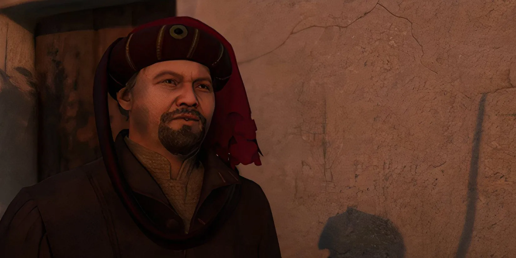 Henry tìm gặp Lumir, người đang say xỉn, để hỏi thông tin trong nhiệm vụ The Fifth Commandment của Kingdom Come Deliverance 2