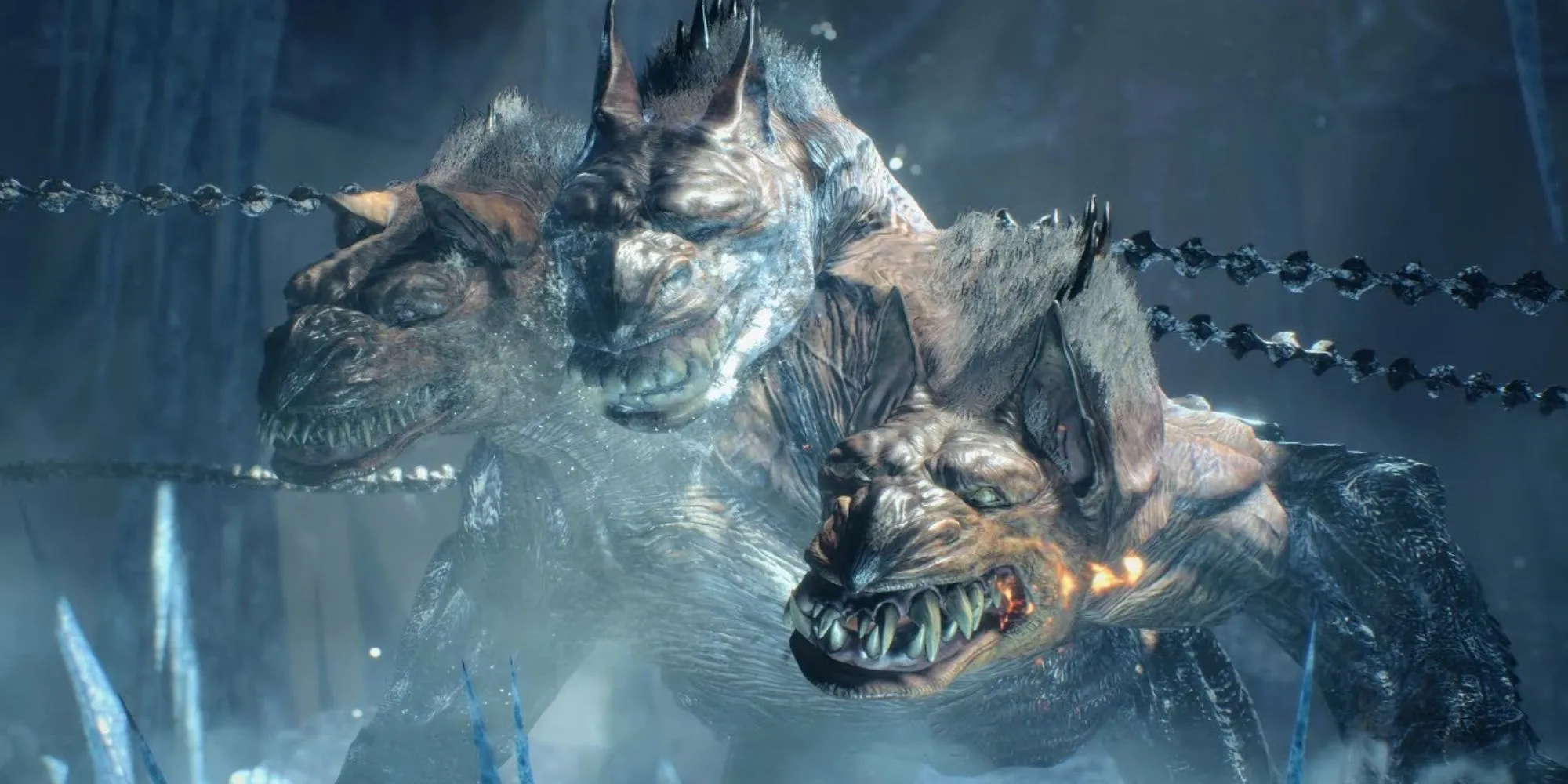 King Cerberus - trùm chó ba đầu canh gác Qliphoth trong DMC5