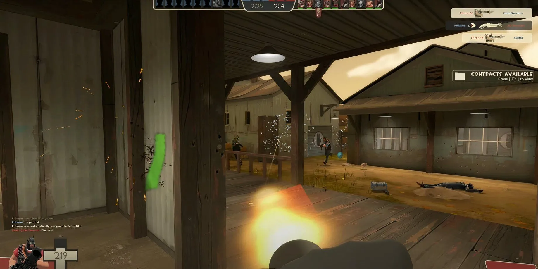 Một trận đấu hỗn loạn trong Team Fortress 2