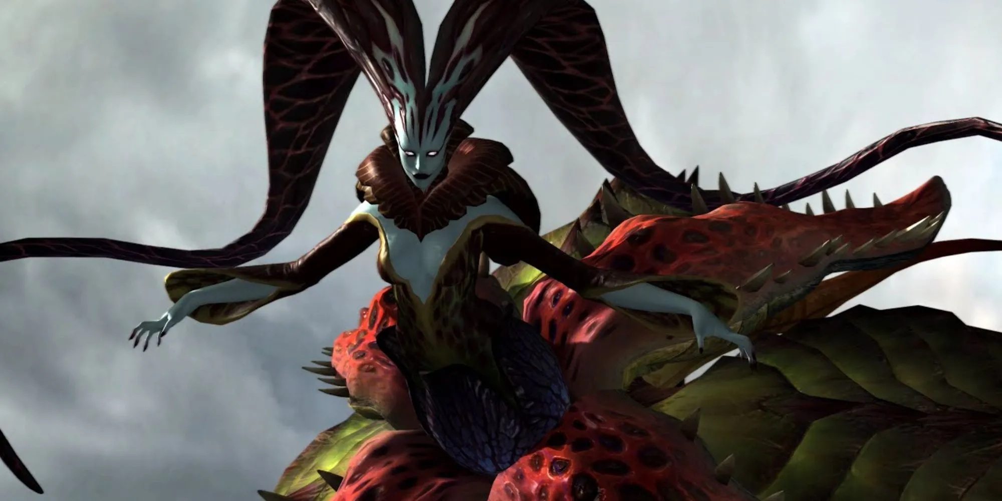 Nero chiến đấu với trùm Echidna trong Devil May Cry 4