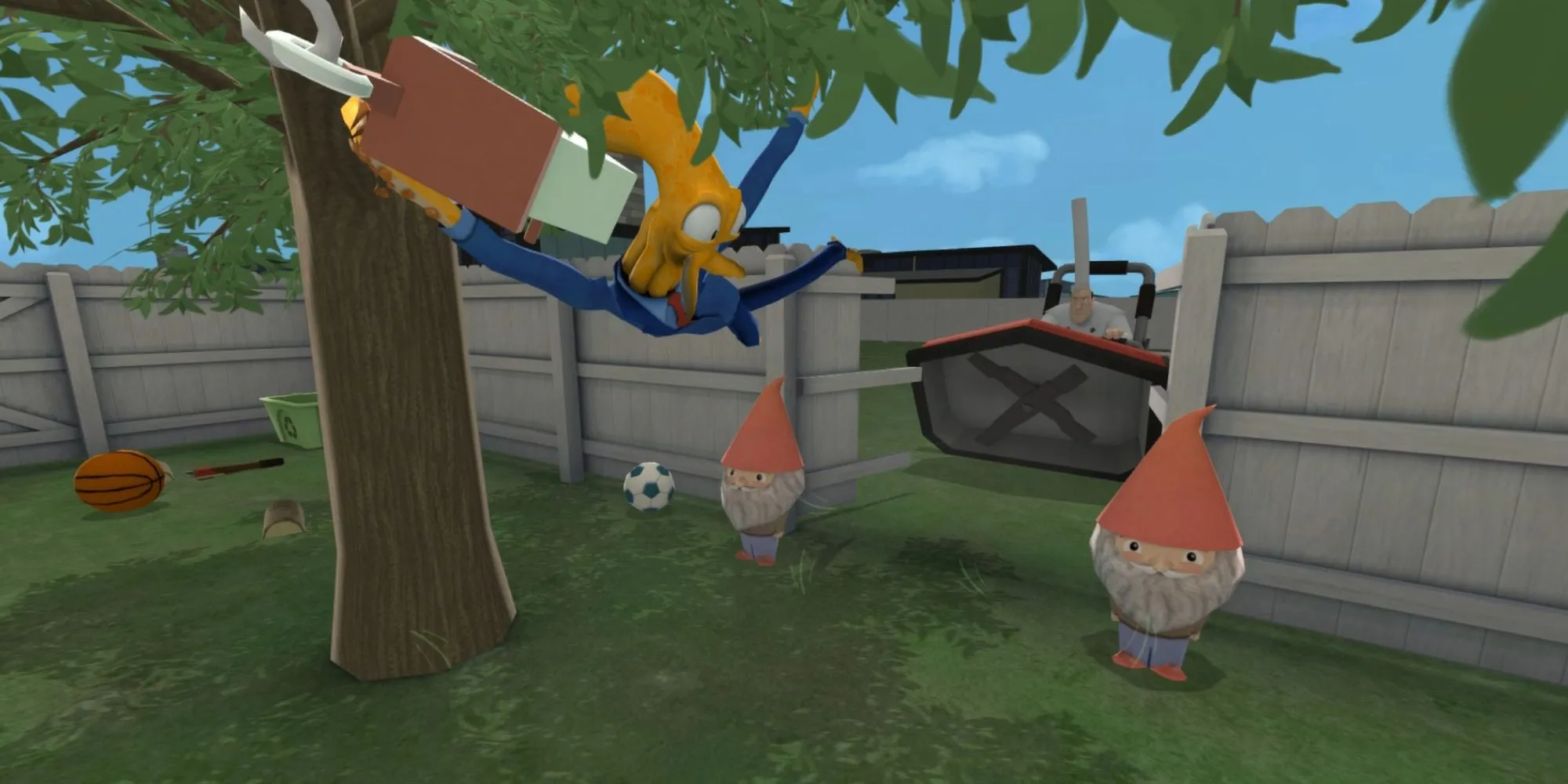 Octodad vụng về bị đầu bếp rượt đuổi trong Octodad: Dadliest Catch