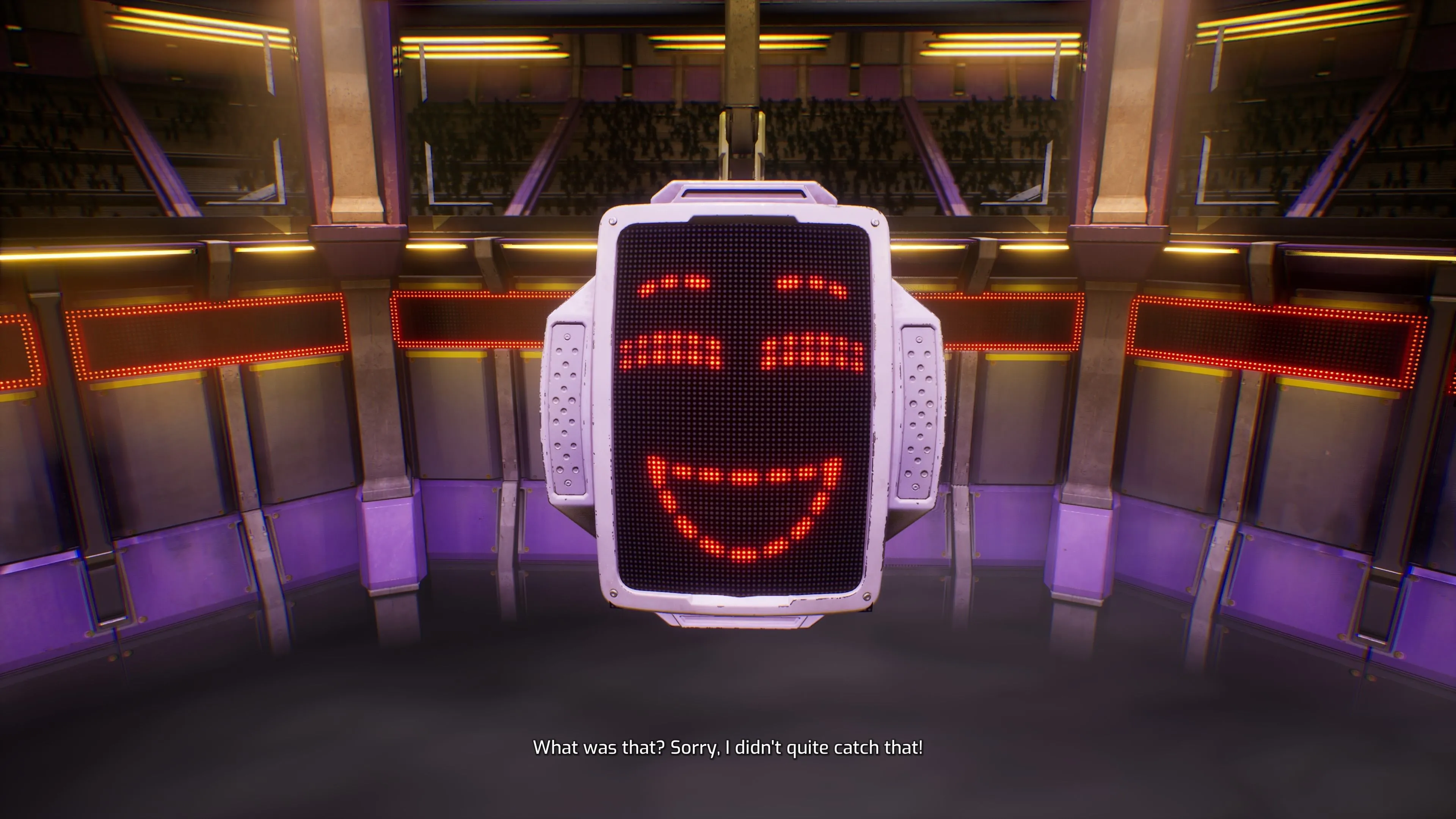 Robot chủ trì Gameshow trong Split Fiction với khoang chứa bom trên đầu đã mở