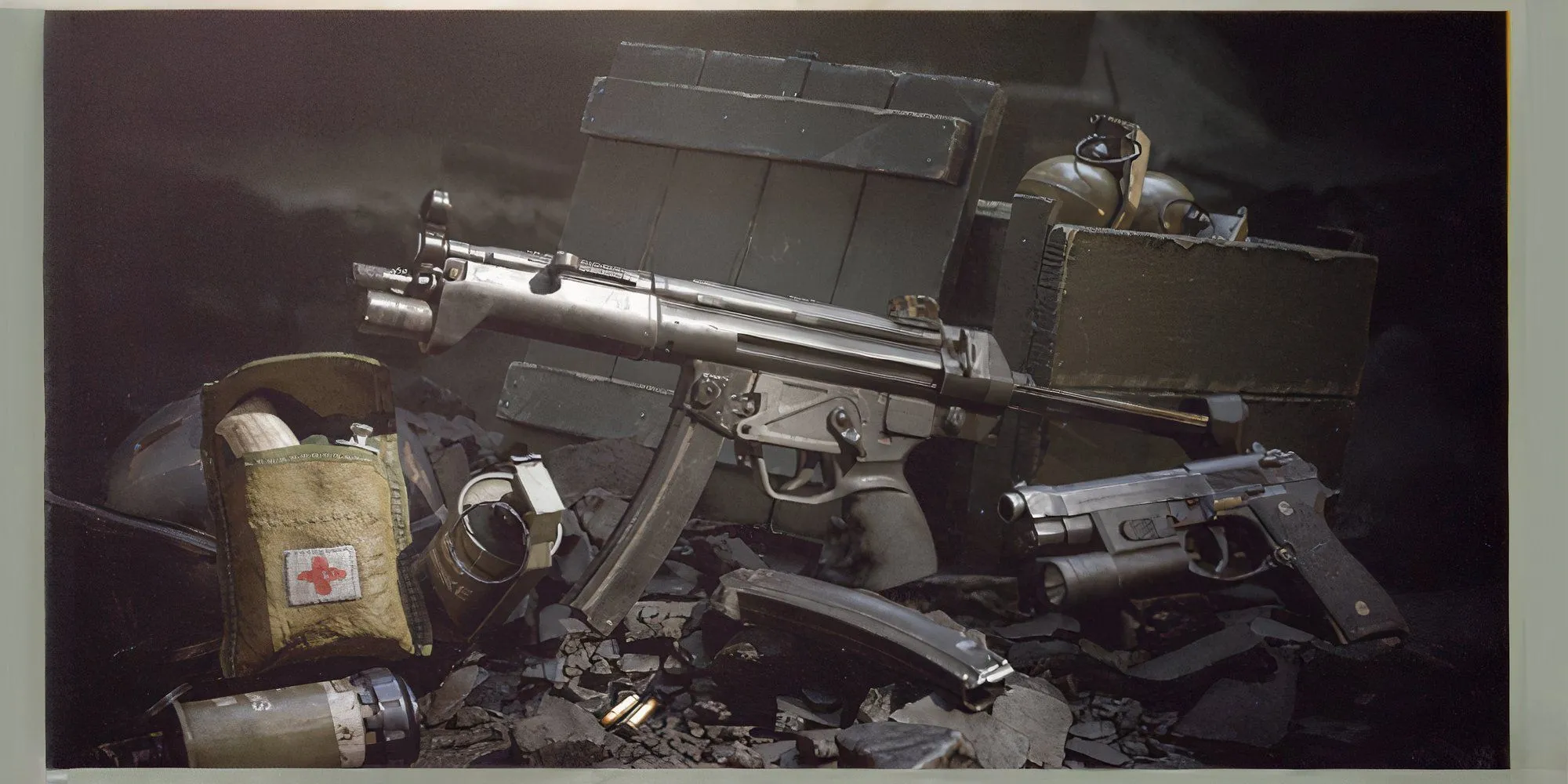 Súng tiểu liên HK MP5 được trang bị trong Delta Force Black Hawk Down
