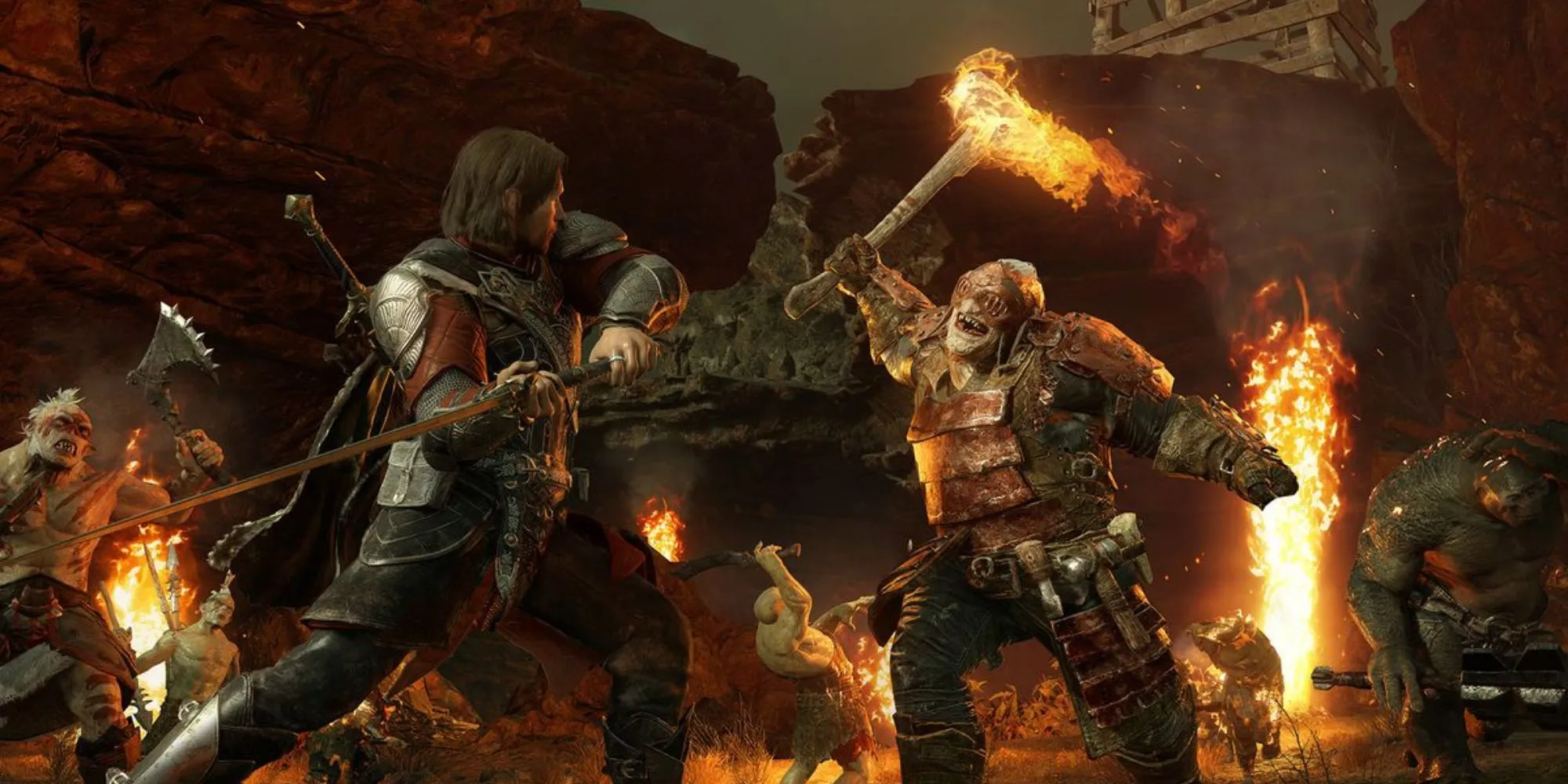 Talion và Celebrimbor trong Middle-Earth: Shadow of War.