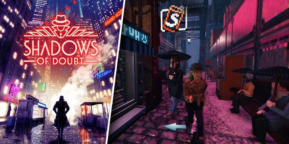 Thám tử điều tra trong thành phố cyberpunk của Shadows of Doubt