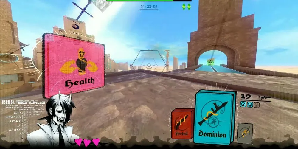 Thẻ bài Health Soul Card trong game FPS tốc độ Neon White