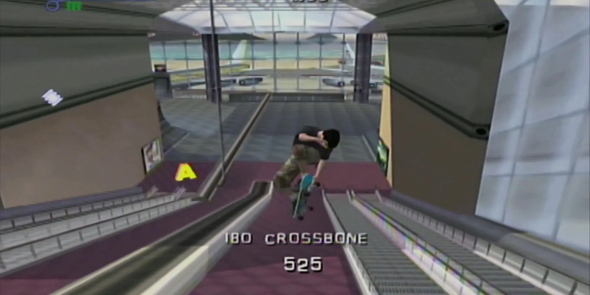 Tony Hawk Pro Skater 3 cảnh trượt ván tại sân bay trên PS2