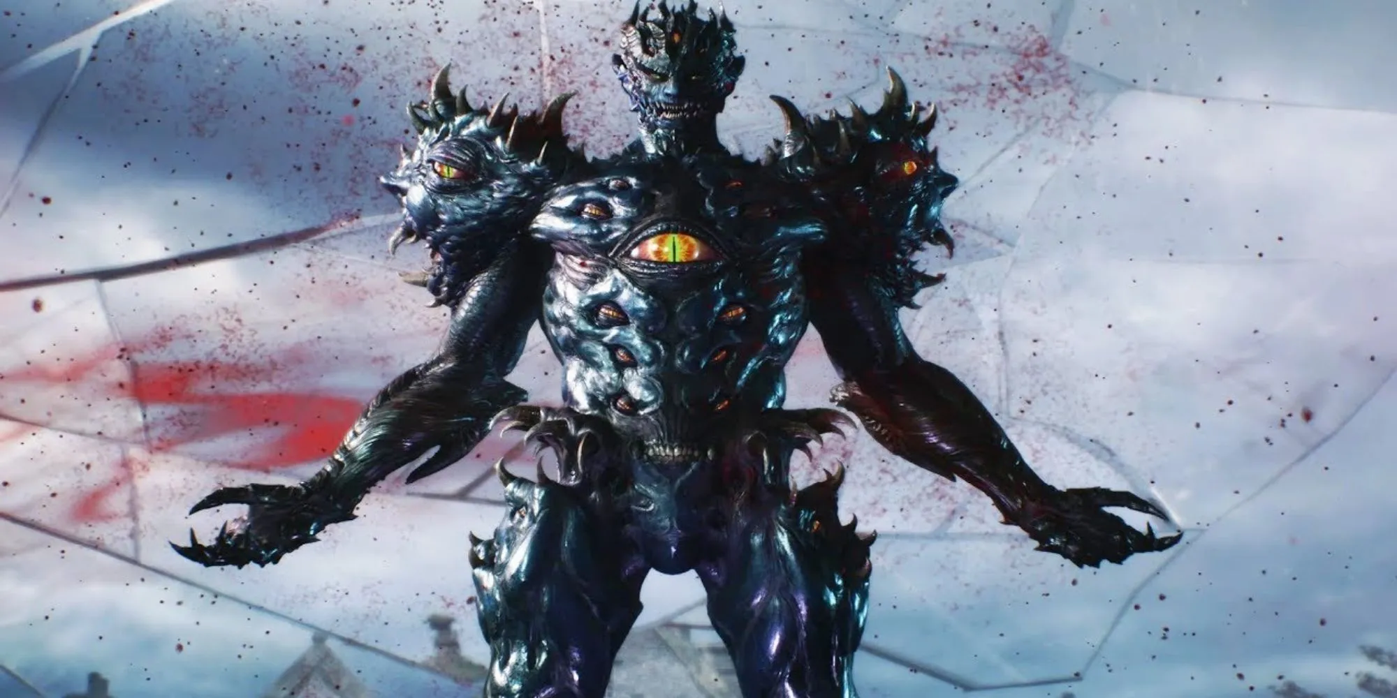Trùm cuối Urizen ngồi trên ngai vàng Qliphoth trong Devil May Cry 5