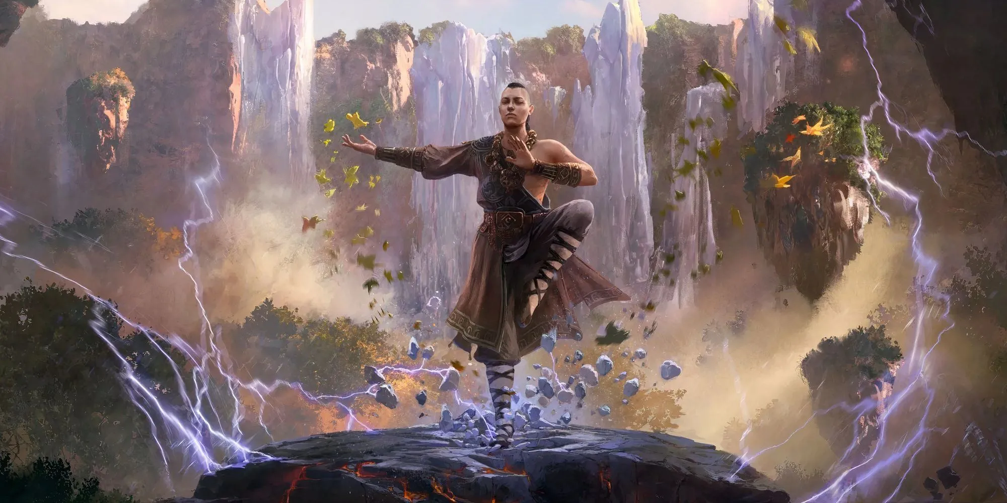 Tu Sĩ Invoker trong Path of Exile II với quyền trượng băng giá