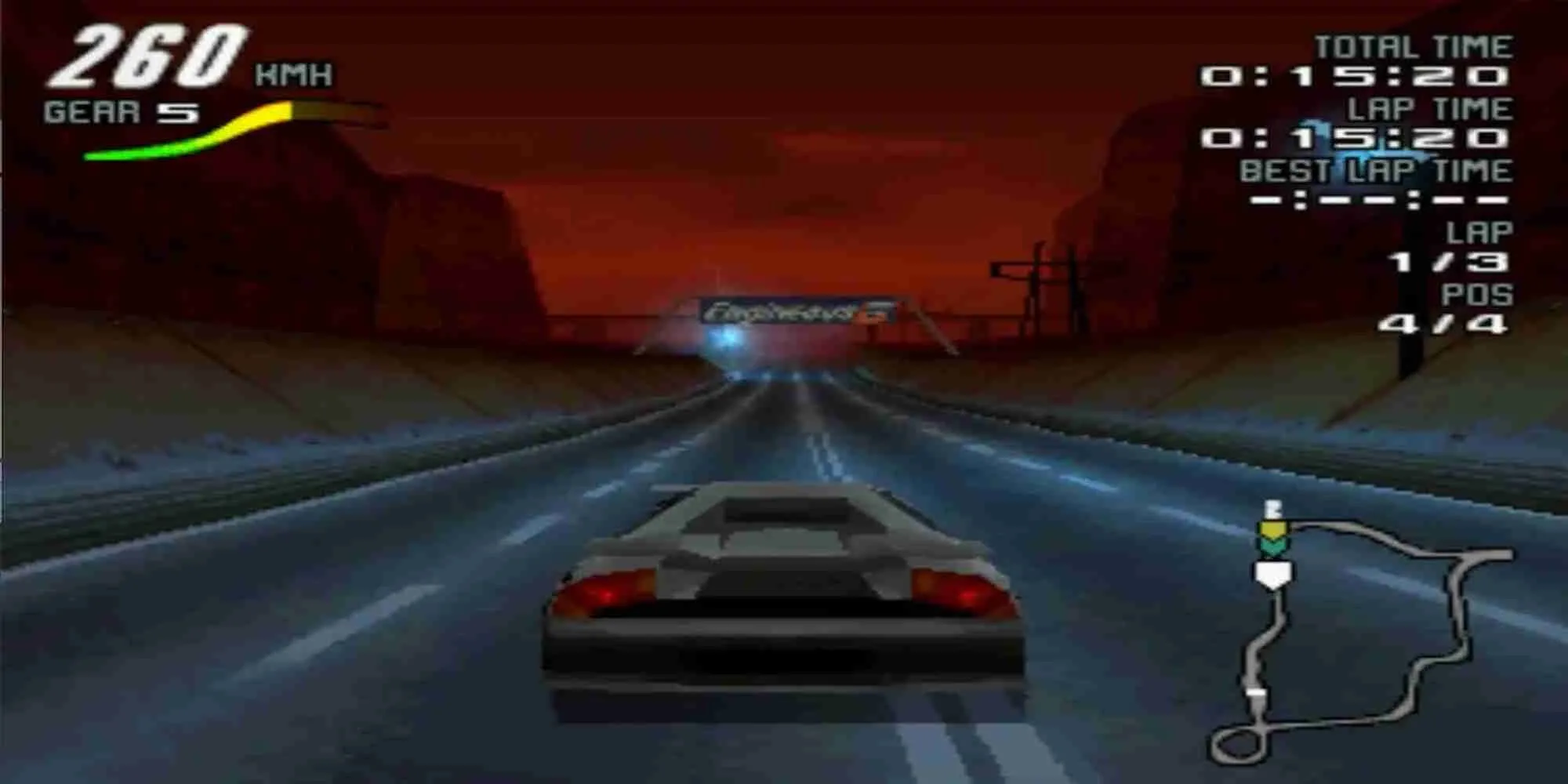 Xe đua kiểu futuristic trong game Motorhead PS1