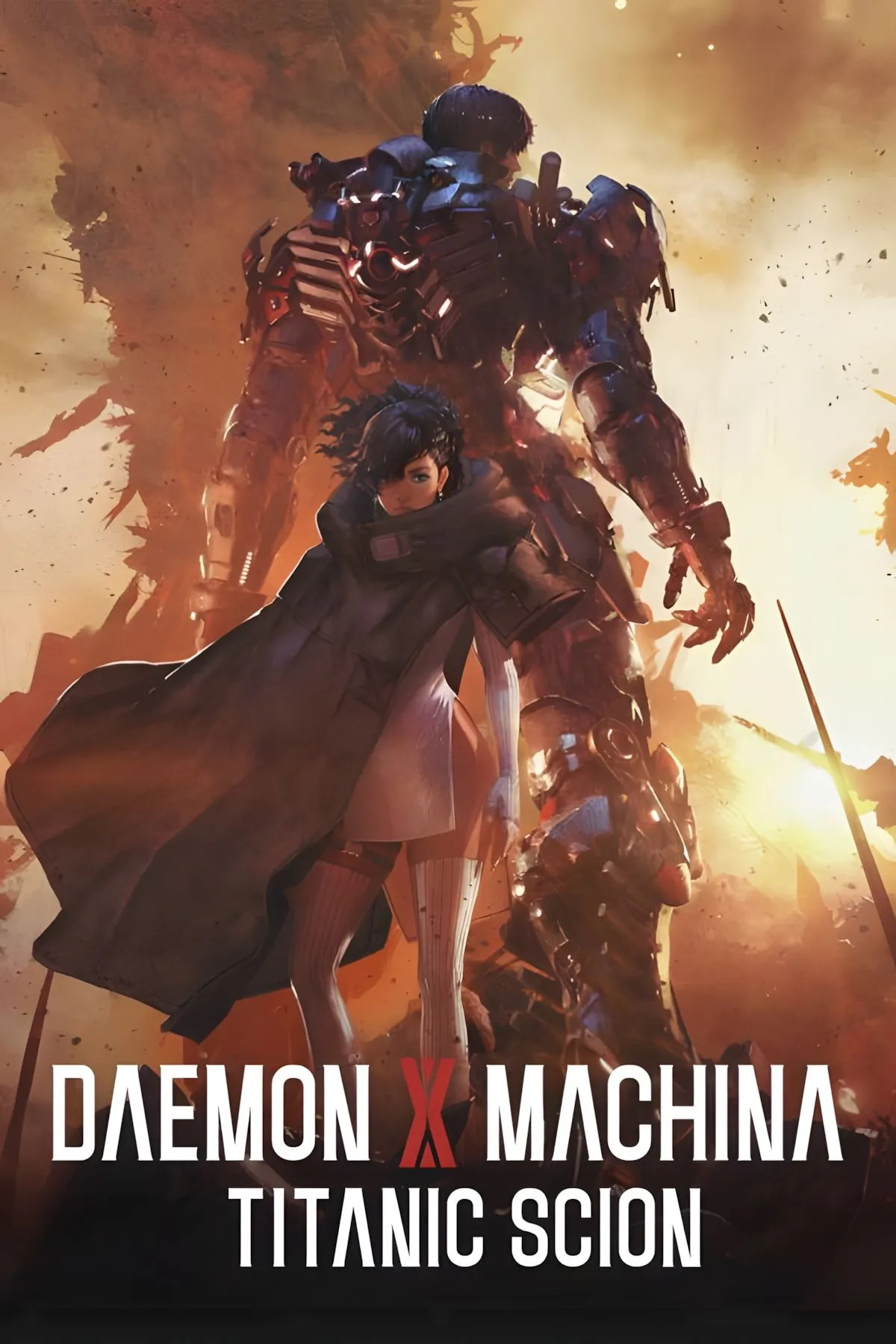 Ảnh bìa chính thức của game Daemon X Machina: Titanic Scion, hé lộ thế giới đầy robot và hành động kịch tính.
