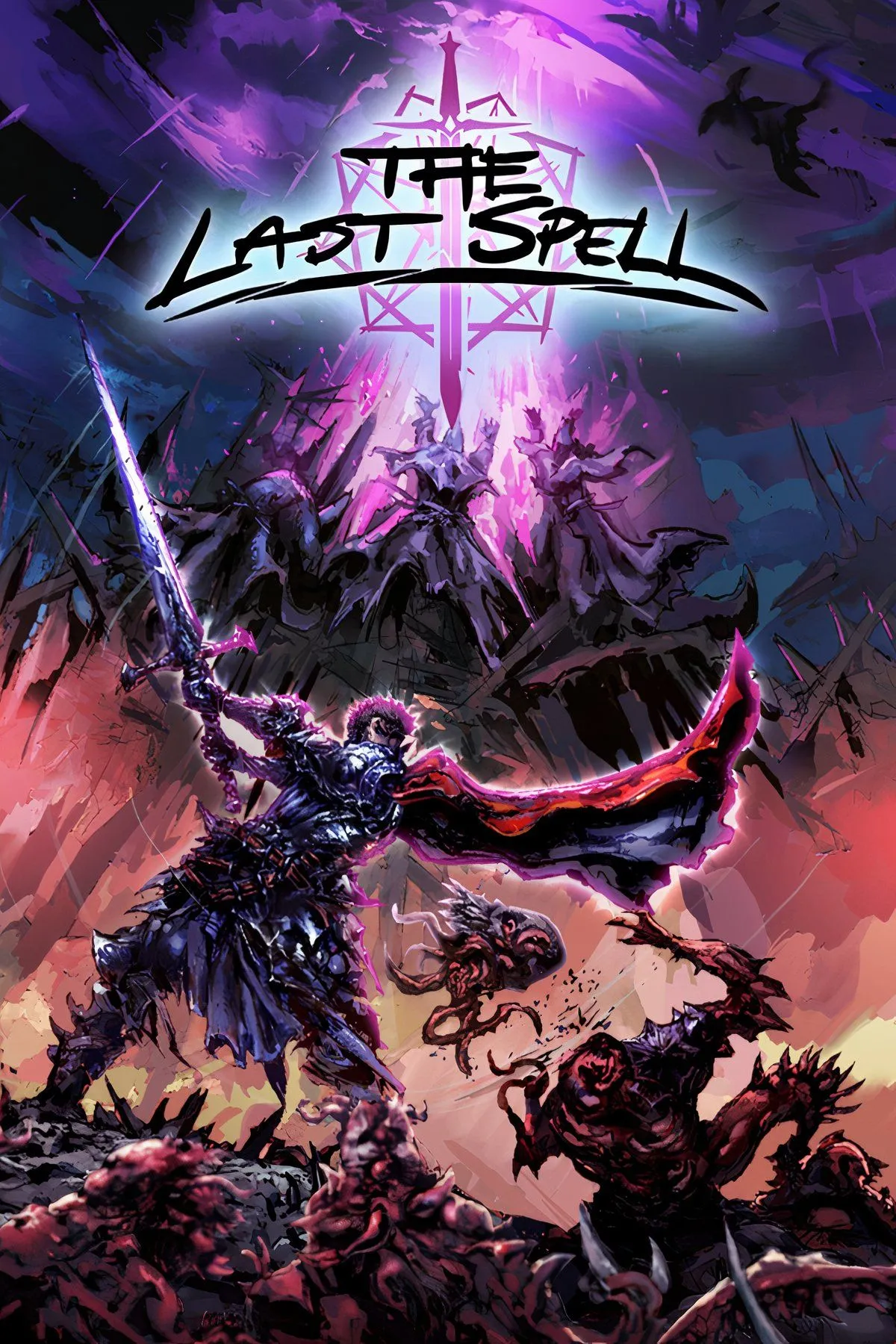 Ảnh bìa The Last Spell với các nhân vật anh hùng chống lại quái vật