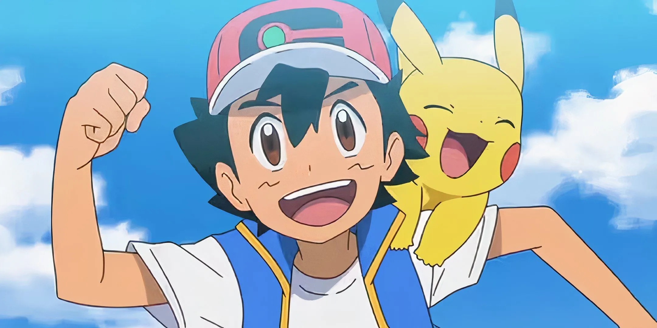 Ash và Pikachu vui vẻ trên hành trình trở thành Huấn luyện viên Pokémon vĩ đại, biểu tượng của sự kiên trì.