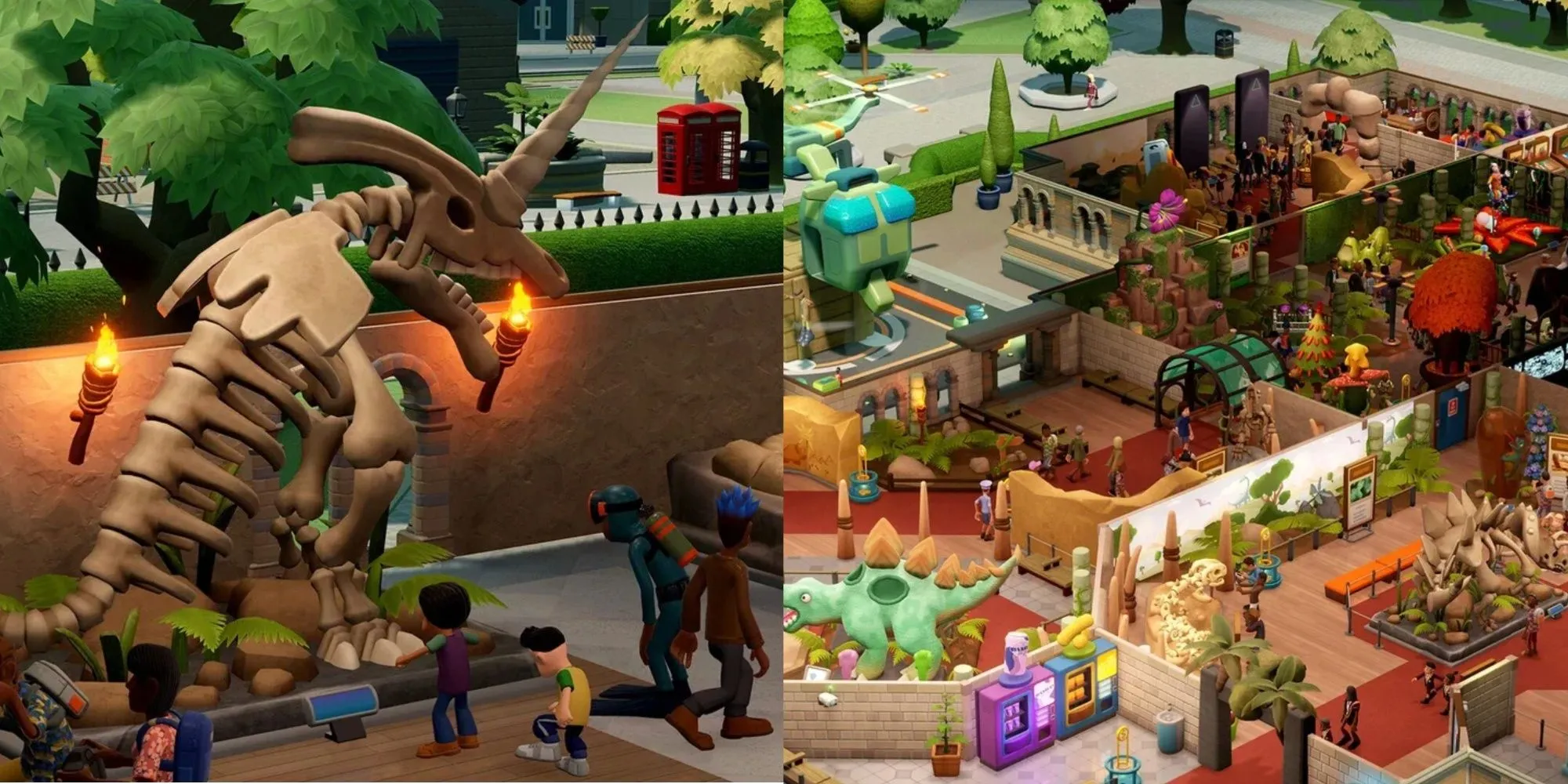 Bảo tàng trong Two Point Museum sẵn sàng đón các hiện vật mới từ DLC Fantasy Finds