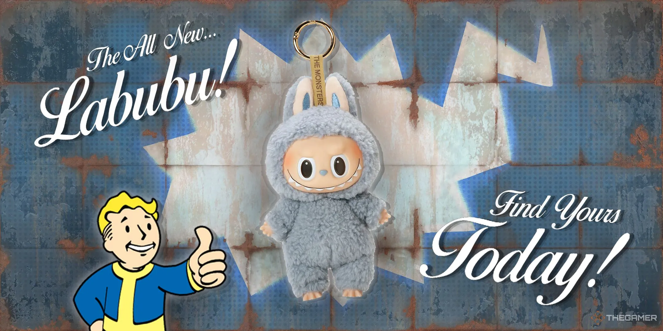 Bé Labubu bền bỉ xuất hiện trên bảng quảng cáo hoang tàn của thế giới hậu tận thế Fallout.