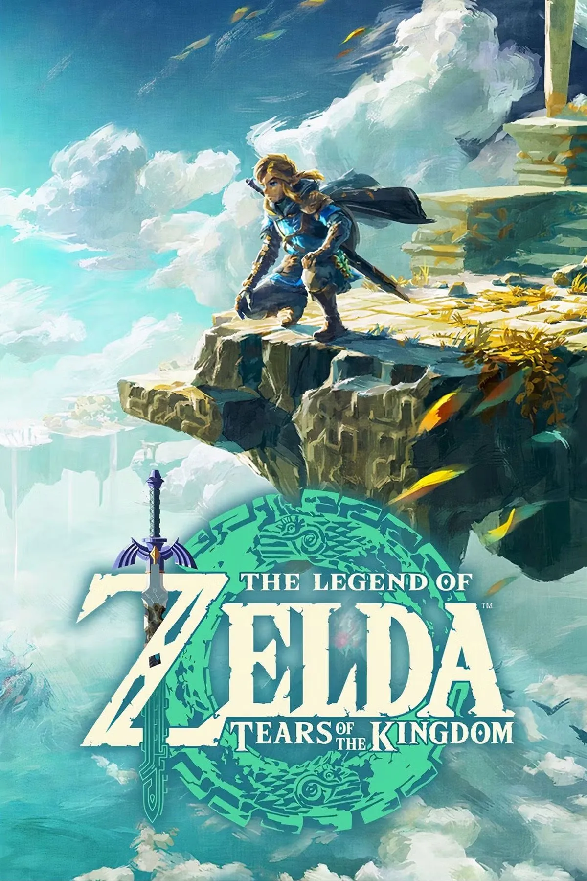 Bìa game The Legend of Zelda: Tears of the Kingdom, một game phiêu lưu hành động thế giới mở do Nintendo phát triển