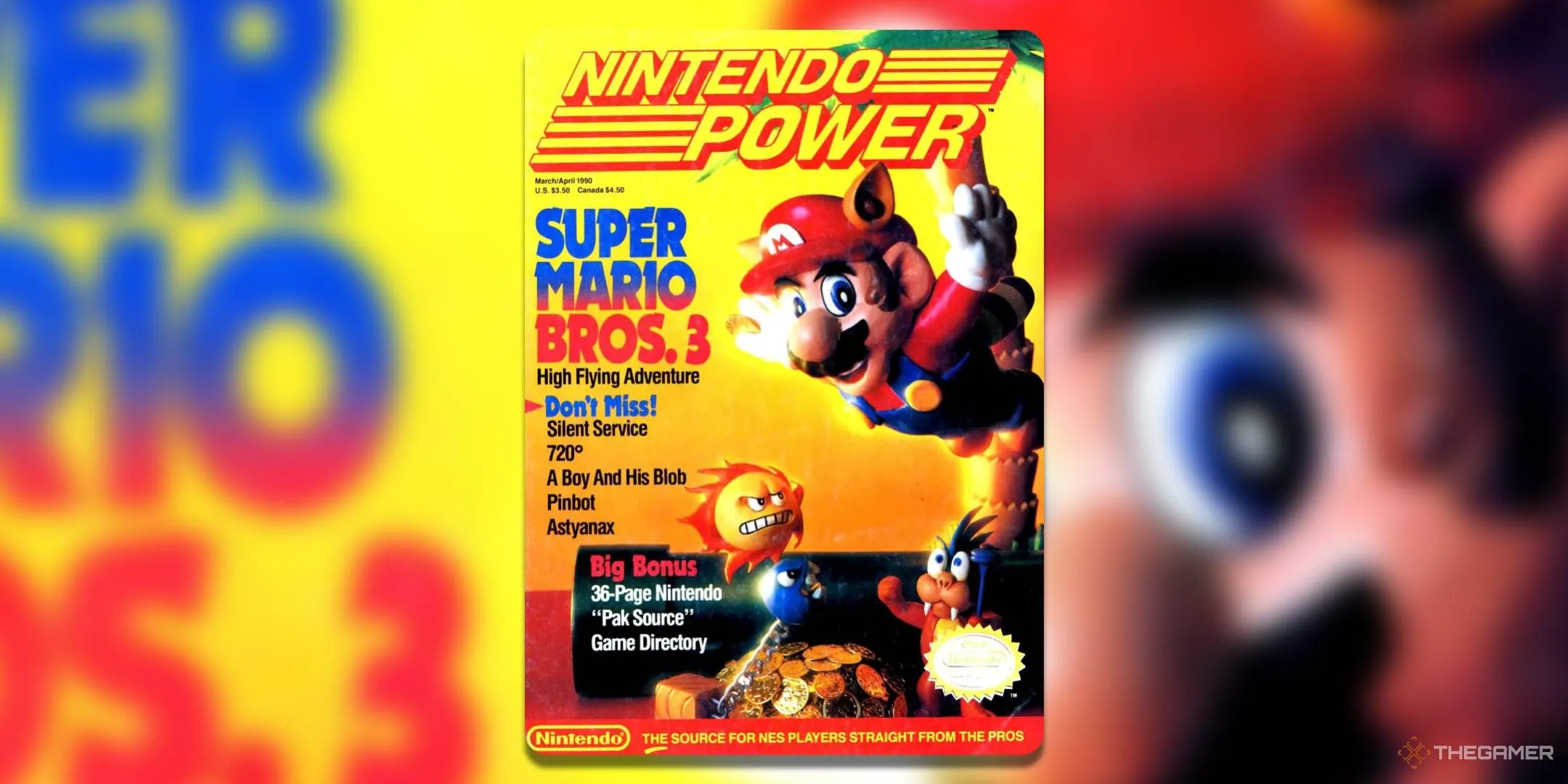 Bìa tạp chí Nintendo Power Volume 11 với hình ảnh Super Mario Bros 3, một tựa game kinh điển của hệ máy NES.