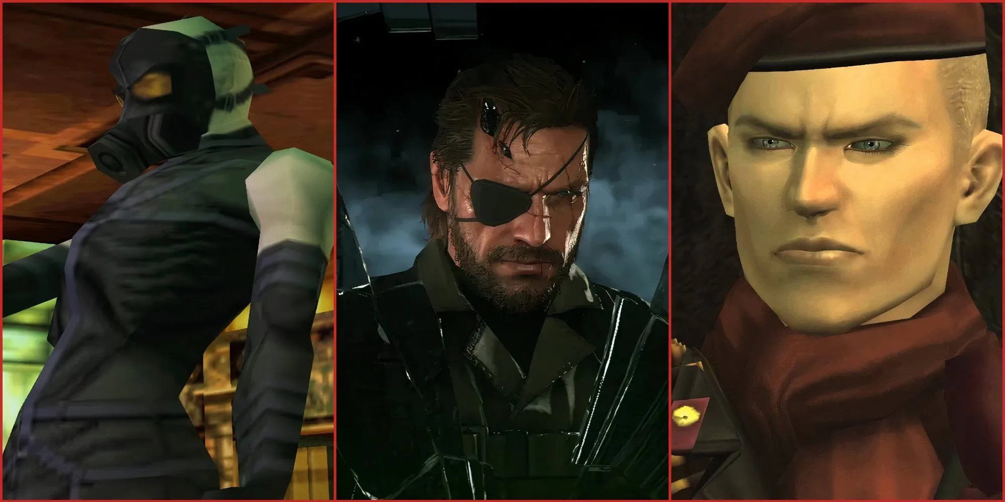 Các nhân vật phản diện đáng nhớ trong Metal Gear Solid, bao gồm Psycho Mantis và Ocelot trẻ, biểu tượng của series game kinh điển.