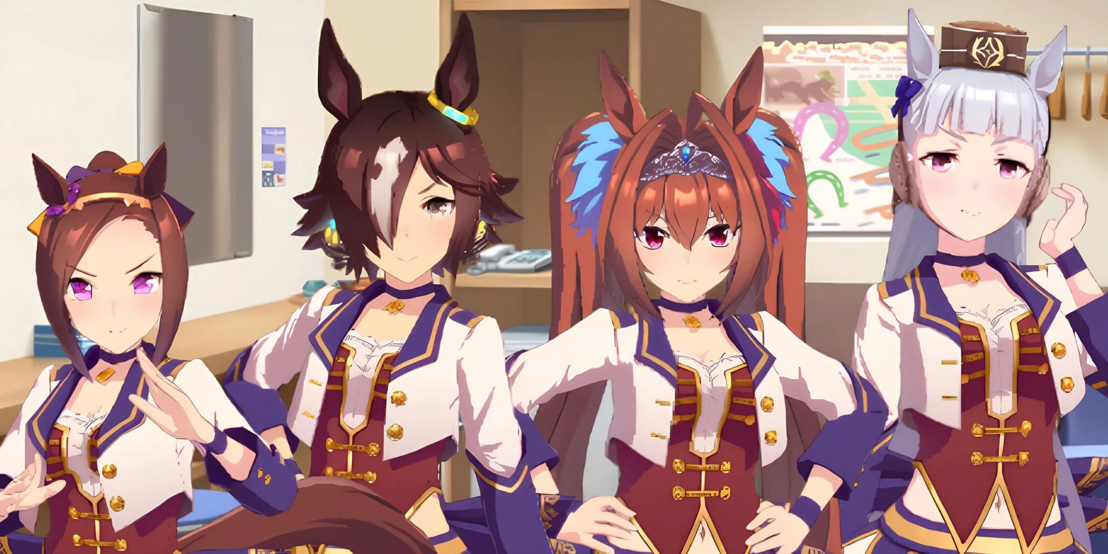 Dàn nhân vật horse-girl đa dạng và đáng yêu trong Umamusume Pretty Derby