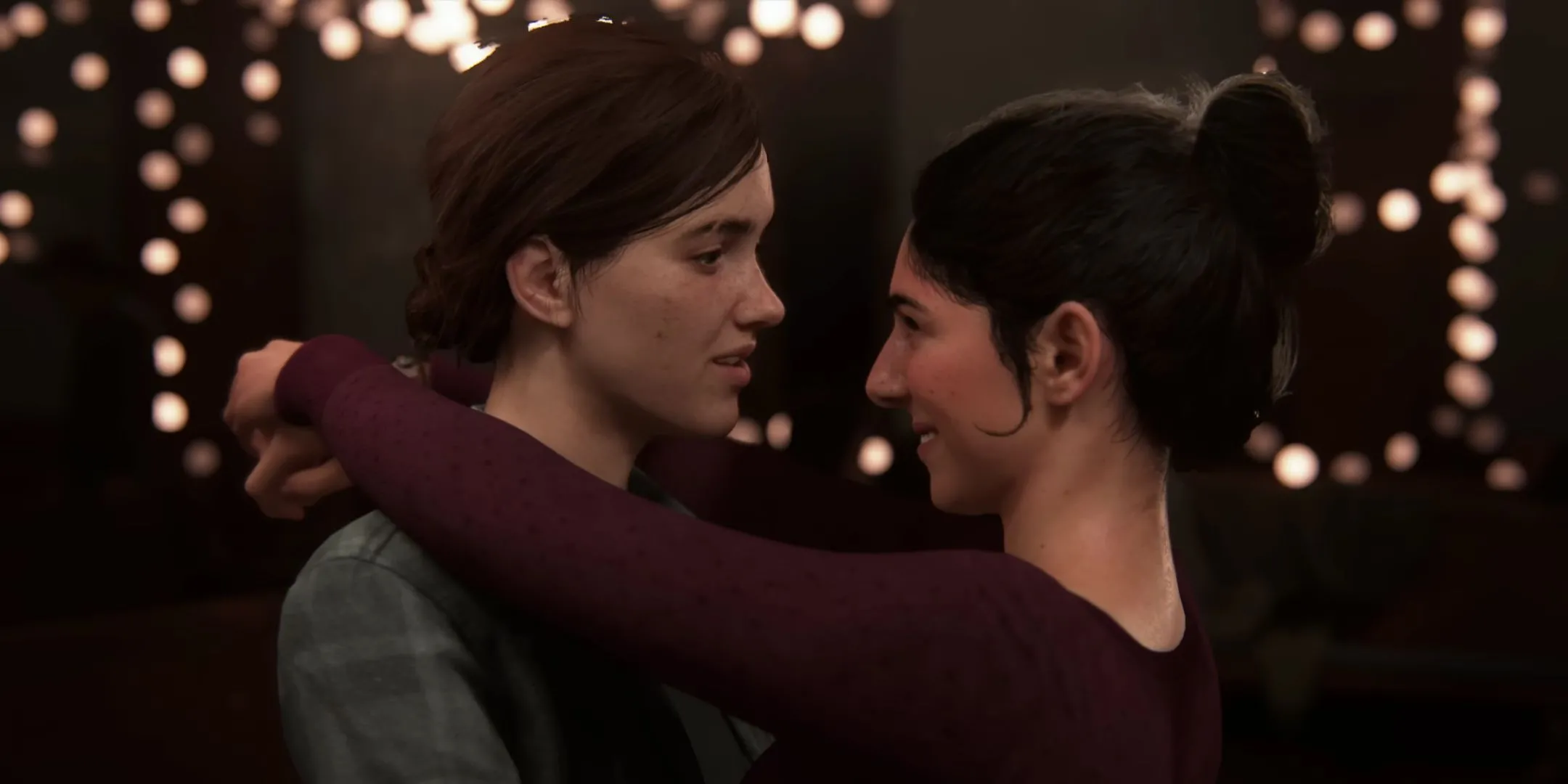 Ellie và Dina thân thiết bên nhau trong thế giới hậu tận thế của The Last of Us Part 2