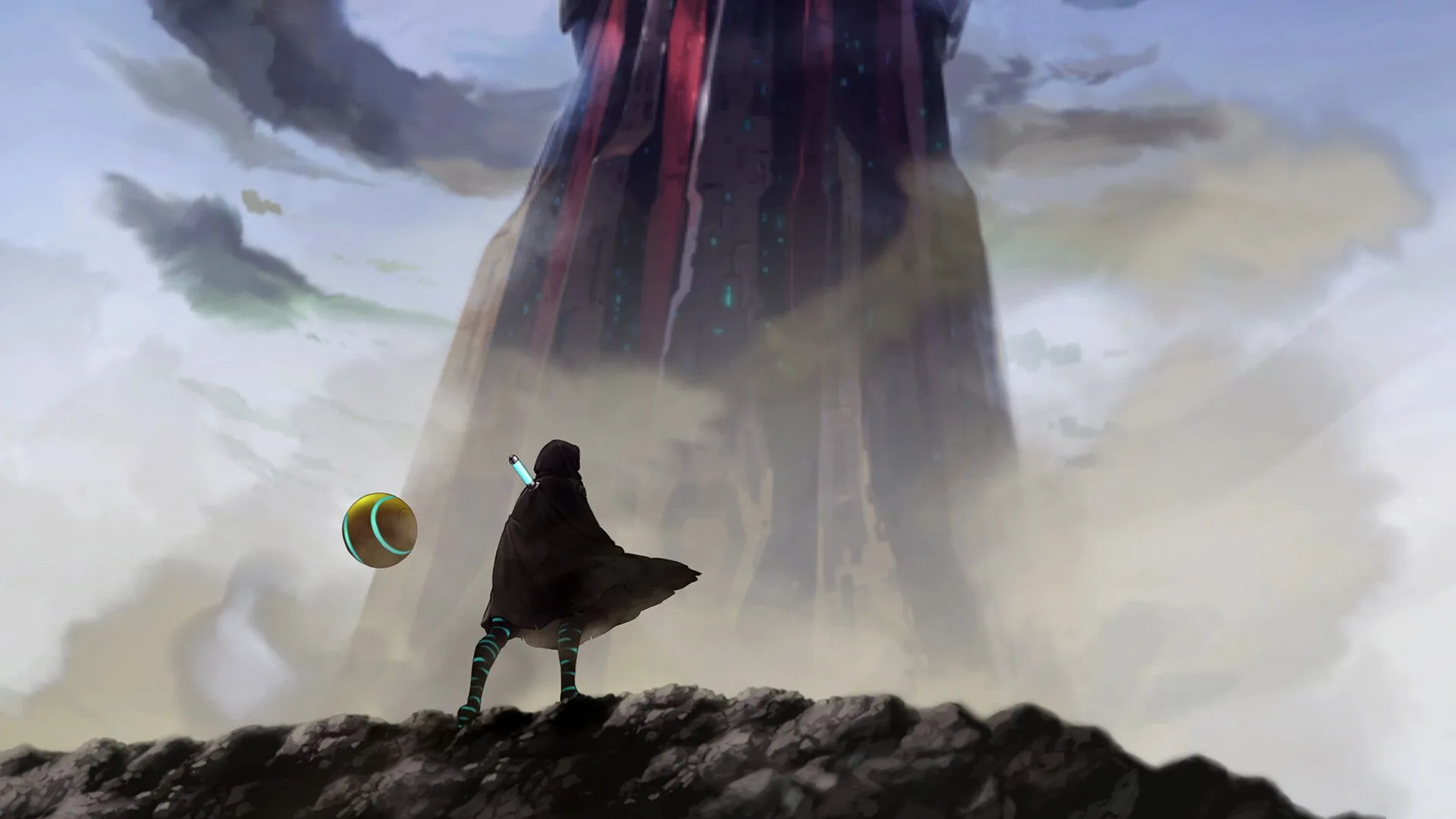 Góc nhìn rộng lớn trong Shadow Labyrinth, khuyến khích người chơi tự do khám phá thế giới game.