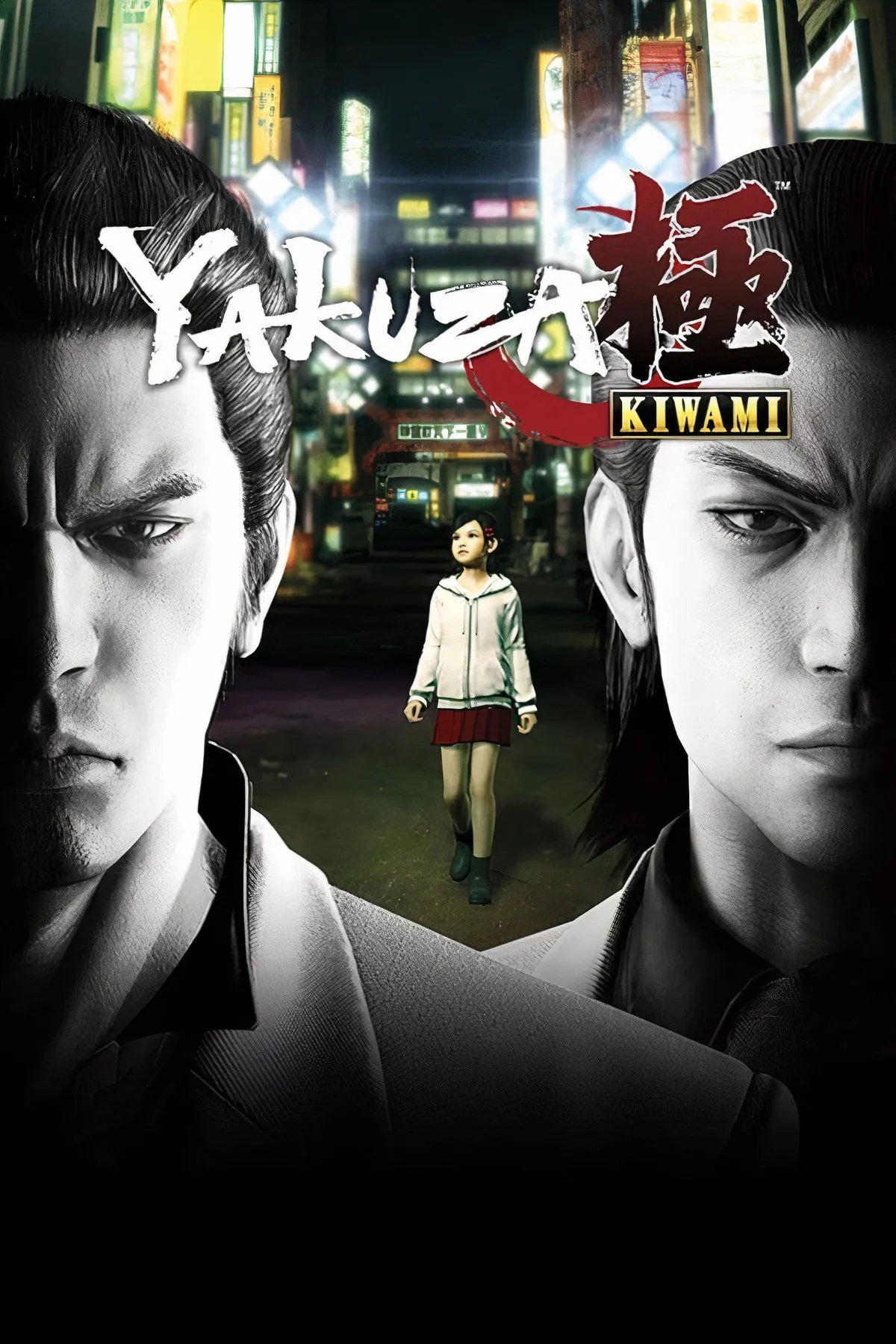 Goro Majima với ánh mắt điên cuồng, đội mũ bảo hiểm và mặc chiếc áo khoác da rắn đặc trưng trong Yakuza Kiwami.