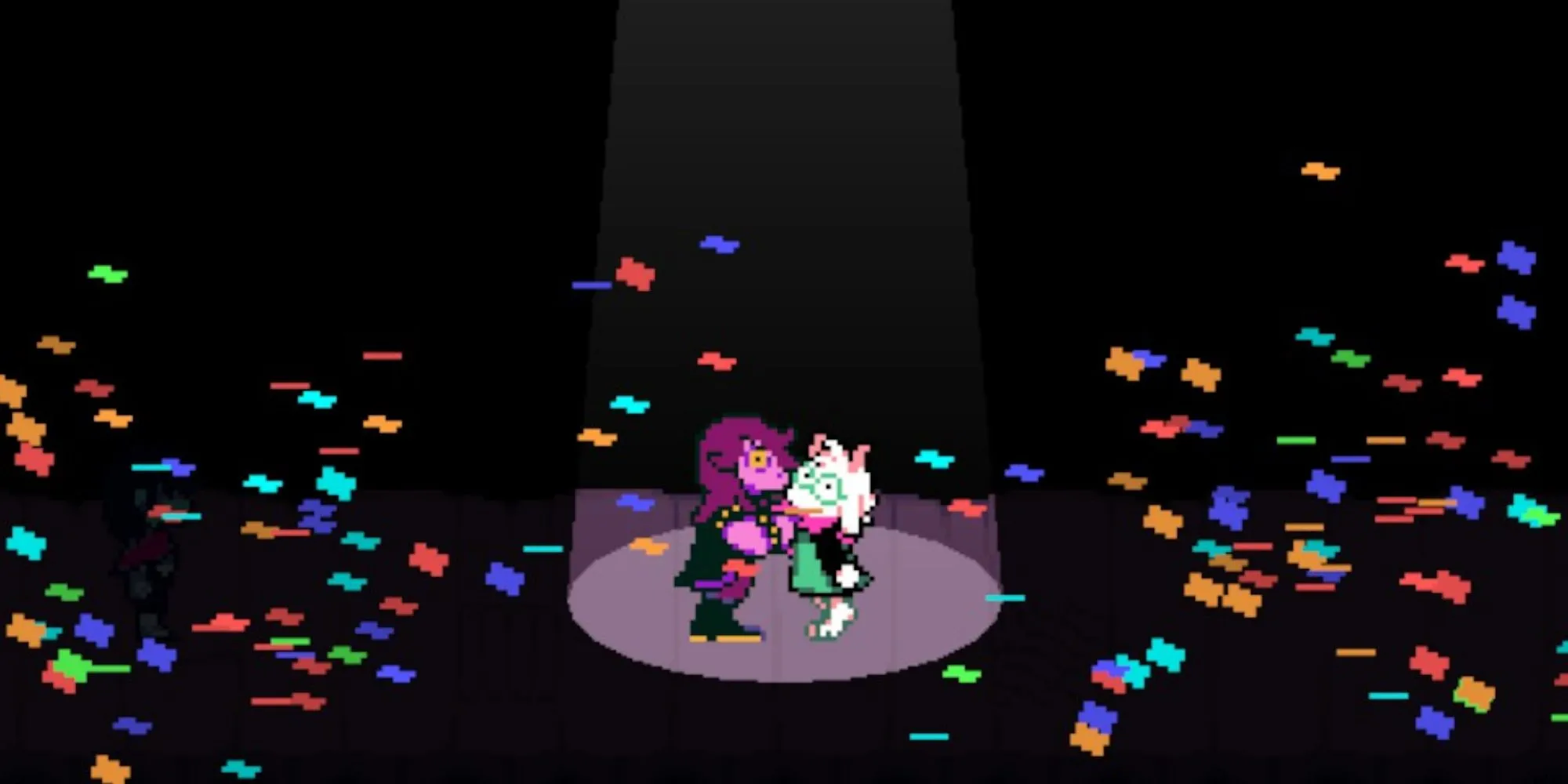 Hai nhân vật Susie và Ralsei từ tựa game Deltarune, minh họa cho sự thành công bất ngờ của game trên eShop Nintendo Switch 2.