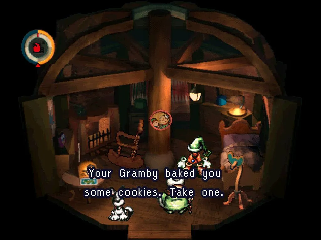 Hình ảnh gameplay Moon: Remix RPG Adventure, cho thấy giao diện và phong cách đồ họa, nhấn mạnh yếu tố phiêu lưu và giải đố thay vì chiến đấu thông thường trong JRPG.