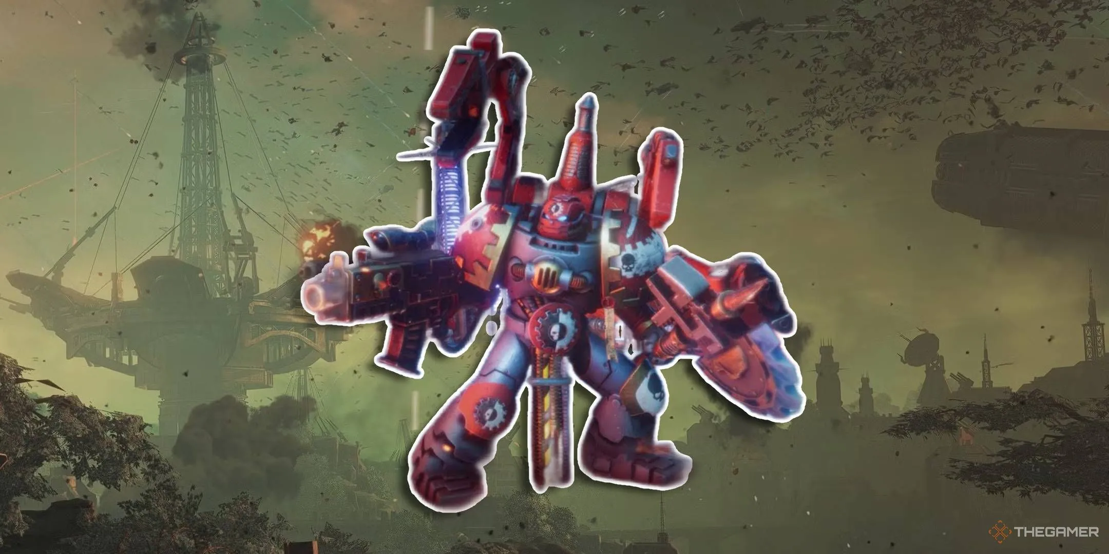Hình ảnh một Techmarine trang bị giáp trụ trong thế giới Warhammer 40K