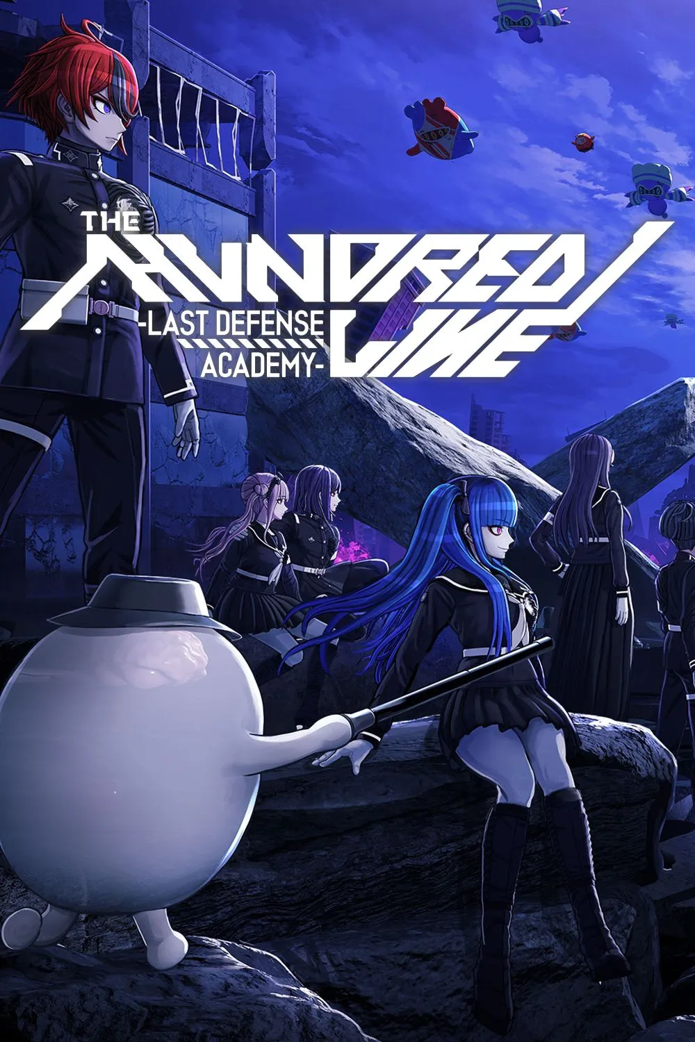 Hình ảnh nghệ thuật của The Hundred Line - Last Defense Academy, tựa game visual novel kết hợp chiến thuật với 100 kết thúc