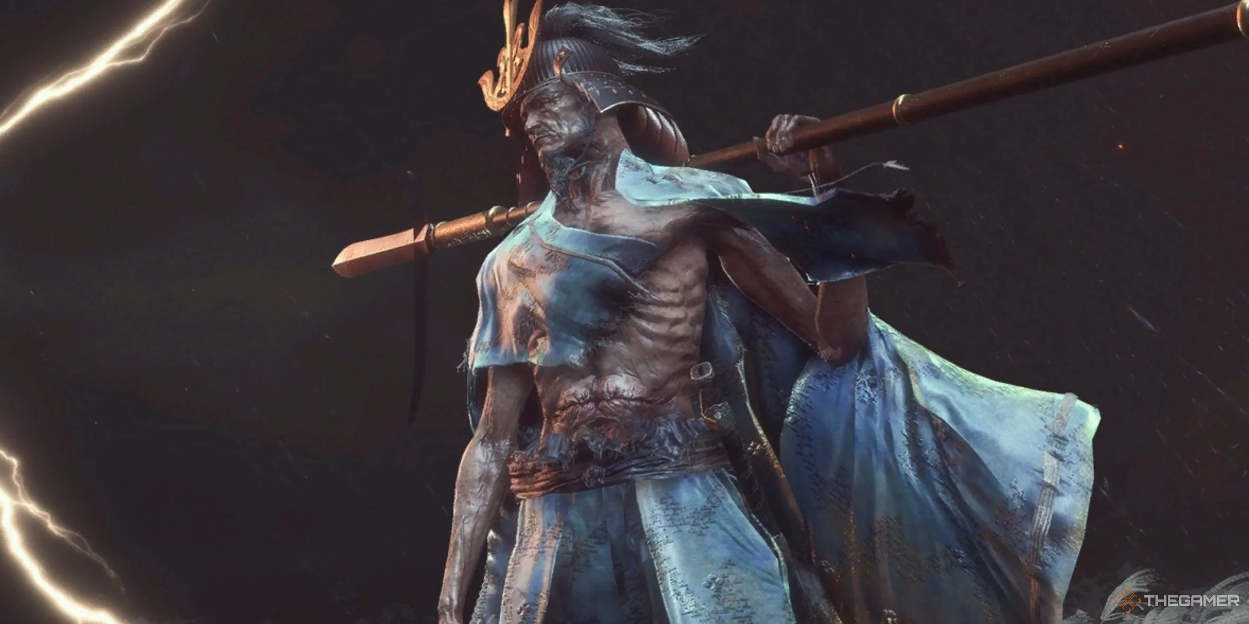 Isshin, Kiếm Thánh sử dụng thương trong trận đấu cuối cùng của Sekiro