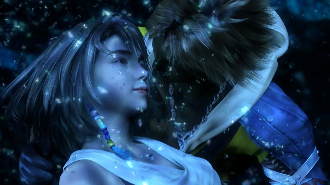 Kimahri Ronso, một thành viên của đội hình Final Fantasy X, đang chiến đấu trong một cảnh game