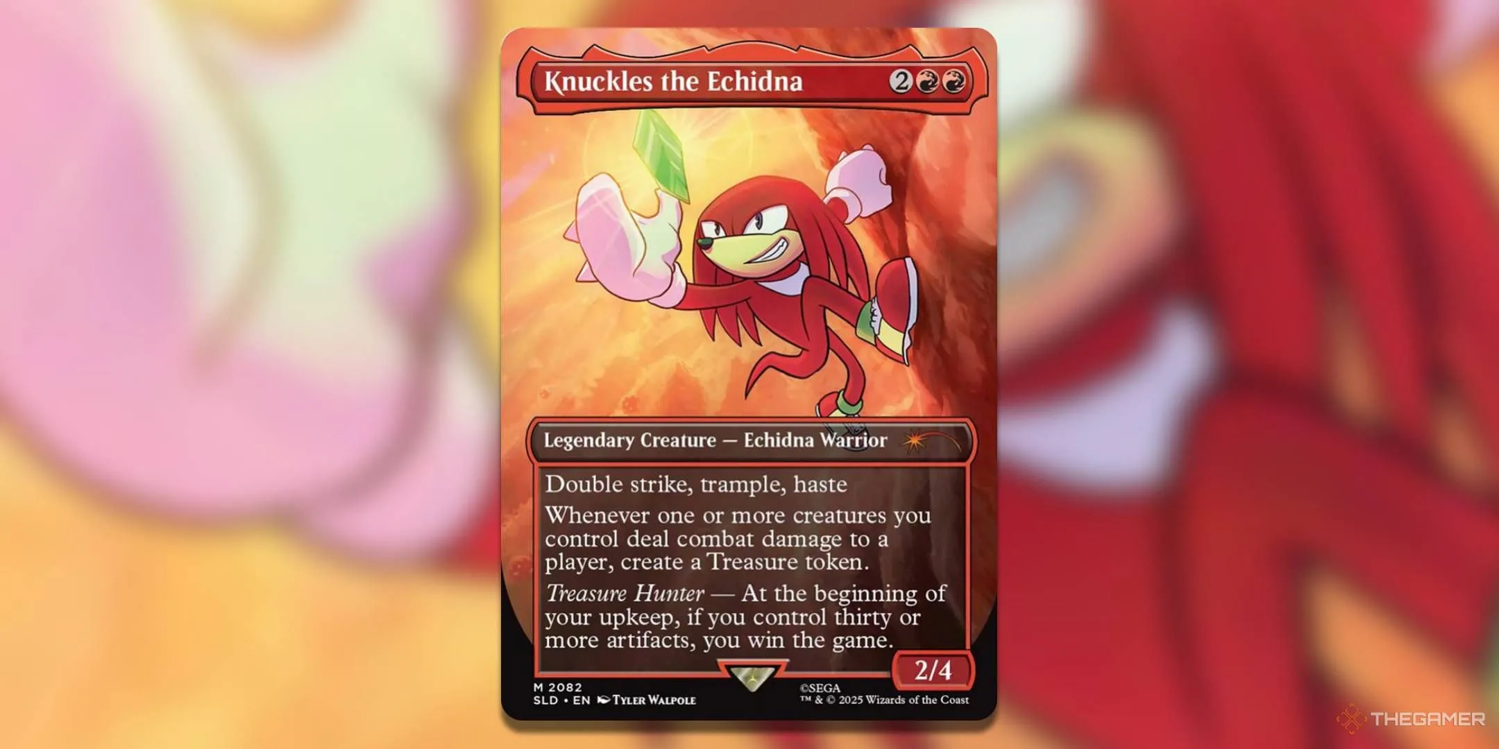Knuckles The Echidna leo lên vách đá tìm kiếm ngọc quý