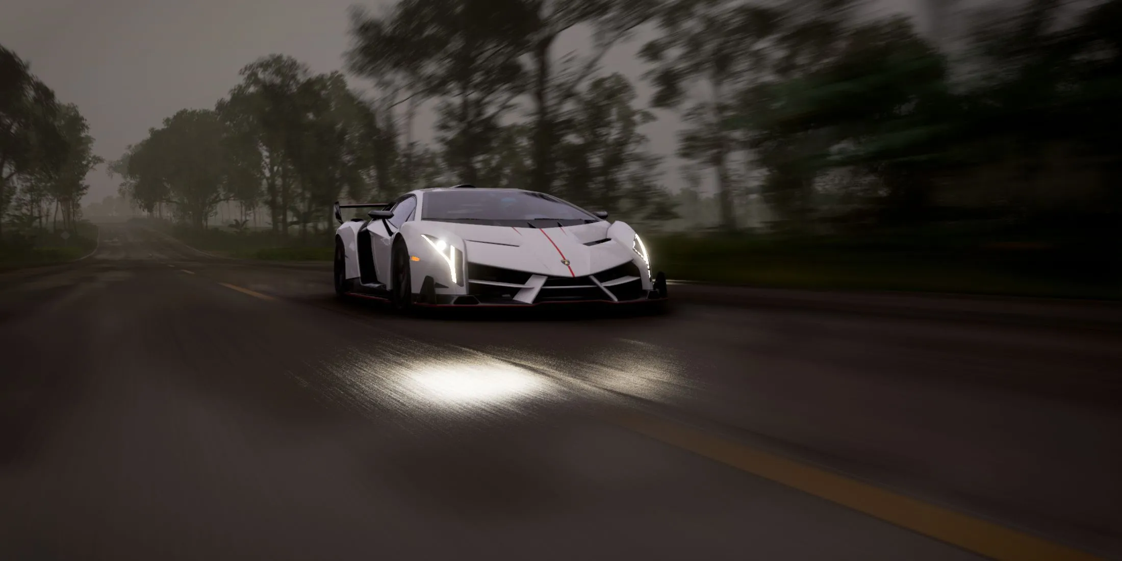 Lamborghini Veneno tuyệt đẹp trên đường phố Mexico trong Forza Horizon 5