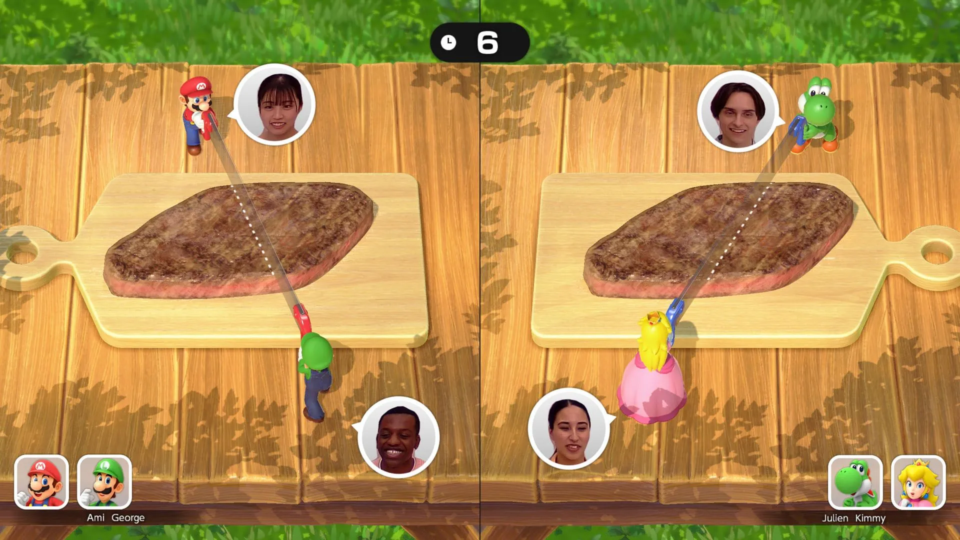 Mario và bạn bè trong giao diện mới của Super Mario Party Jamboree Switch 2, phần Jamboree TV.