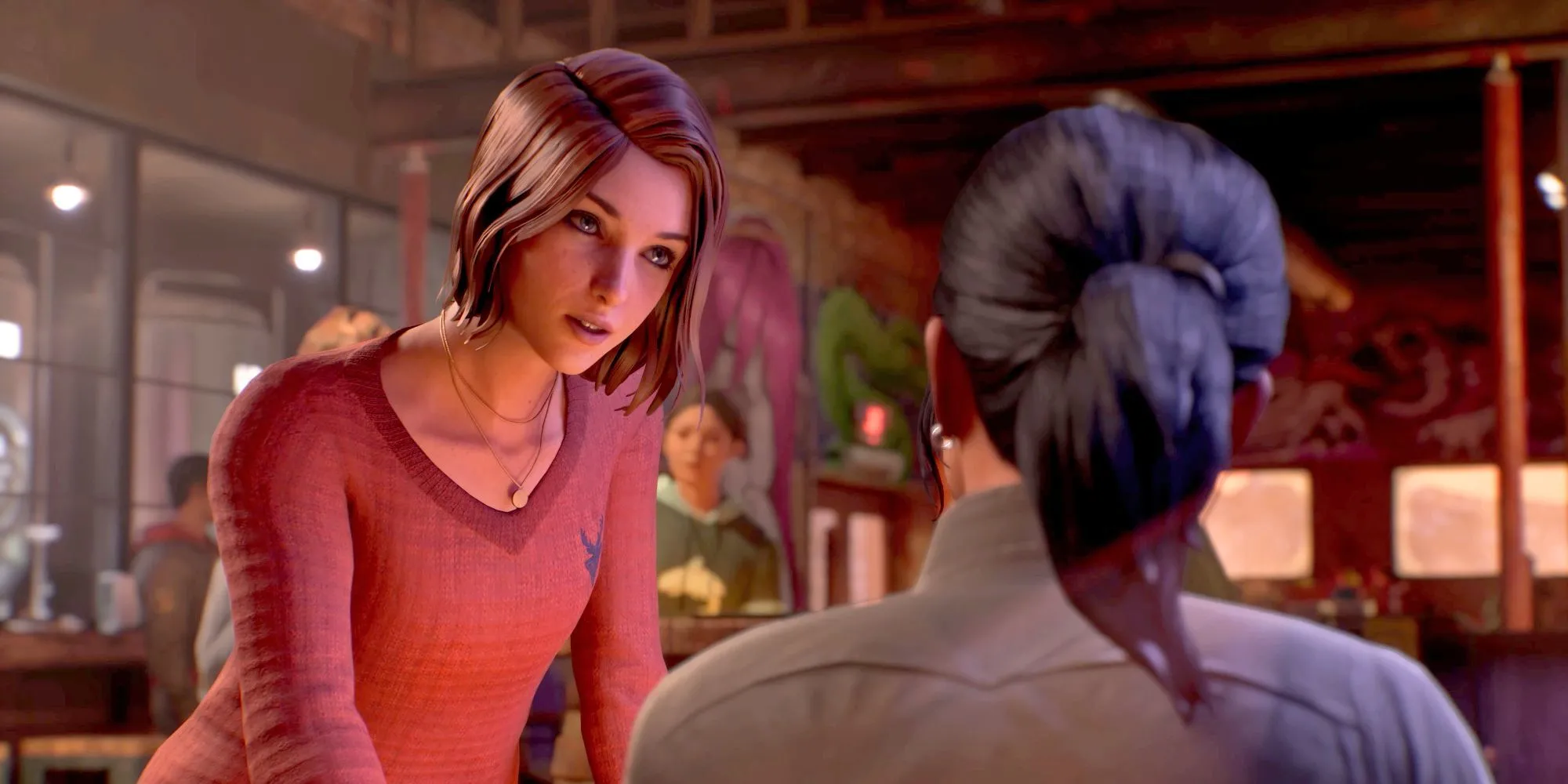 Max Caufield trò chuyện cùng Safi trong Life is Strange: Double Exposure, thể hiện một khoảnh khắc cốt truyện quan trọng và sâu sắc.