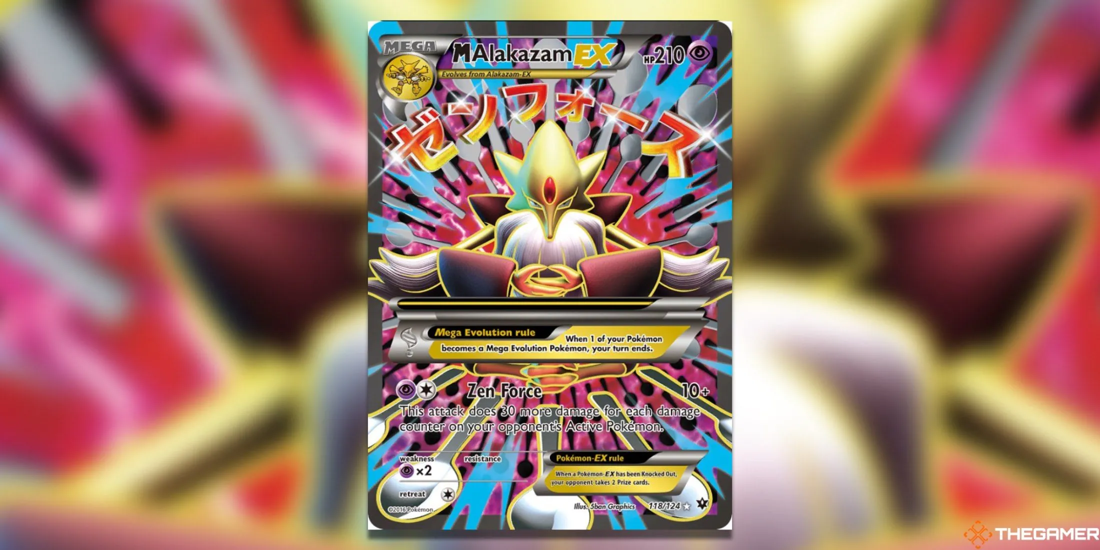 Mega Alakazam, Pokémon huyền thoại, xuất hiện đầy uy lực trong set Fates Collide của Pokemon TCG.