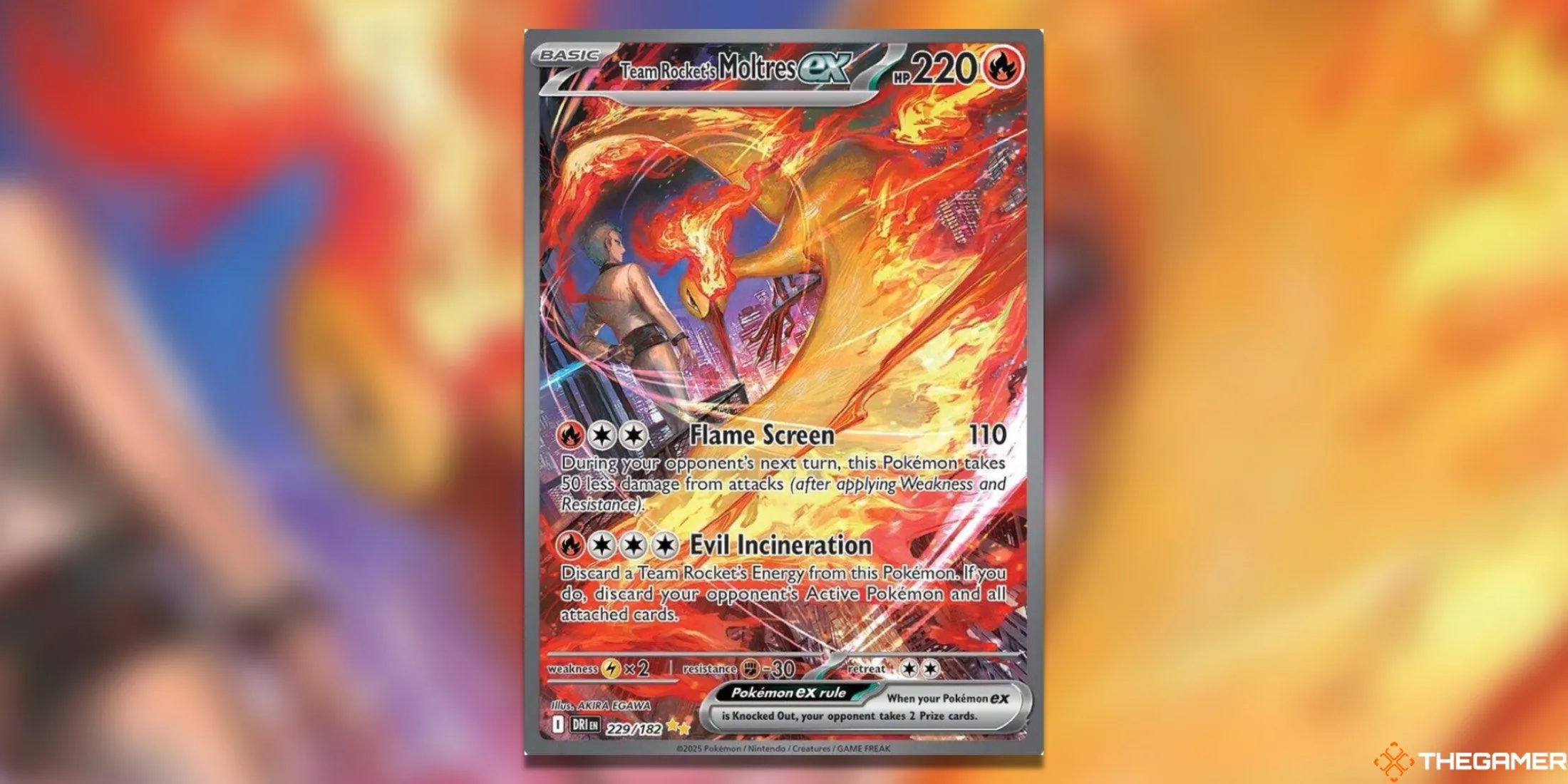 Moltres ex của Team Rocket trong thẻ Special Illustration Rare