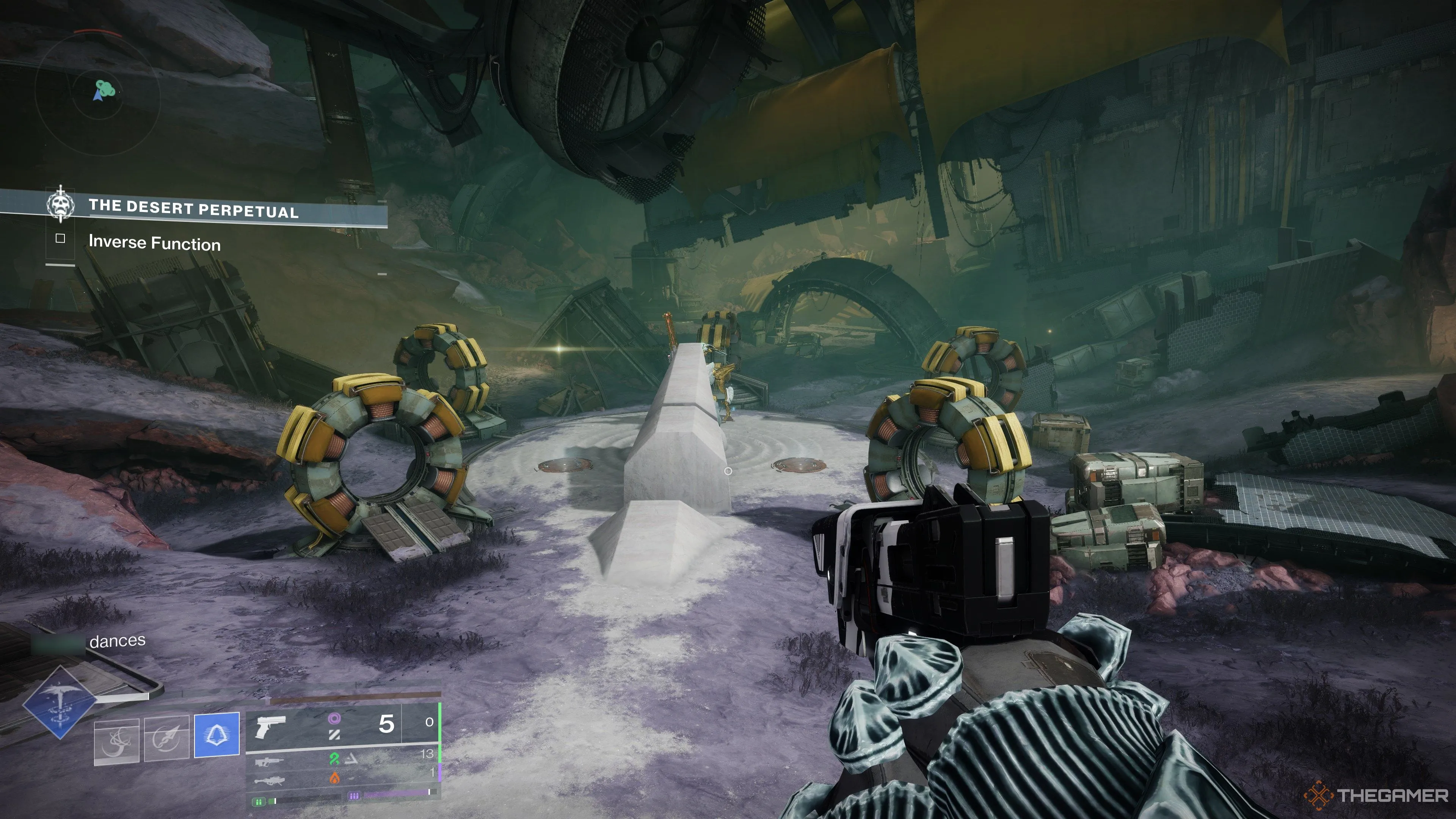 Năm vòng tròn quan trọng trong khu vực chiến đấu Agraios Raid Destiny 2, cần được sạc và quản lý hiệu quả