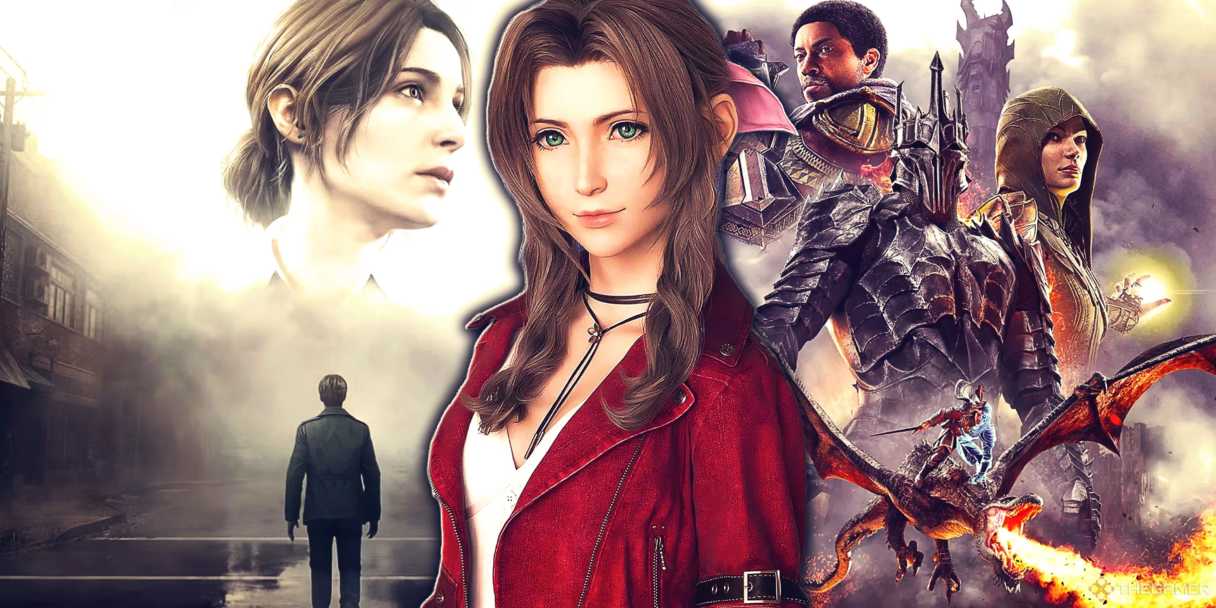 Nhiều nhân vật game nổi bật như Silent Hill 2 Remake, Final Fantasy 7 Aerith và Middle-earth Shadow of War Definitive Edition